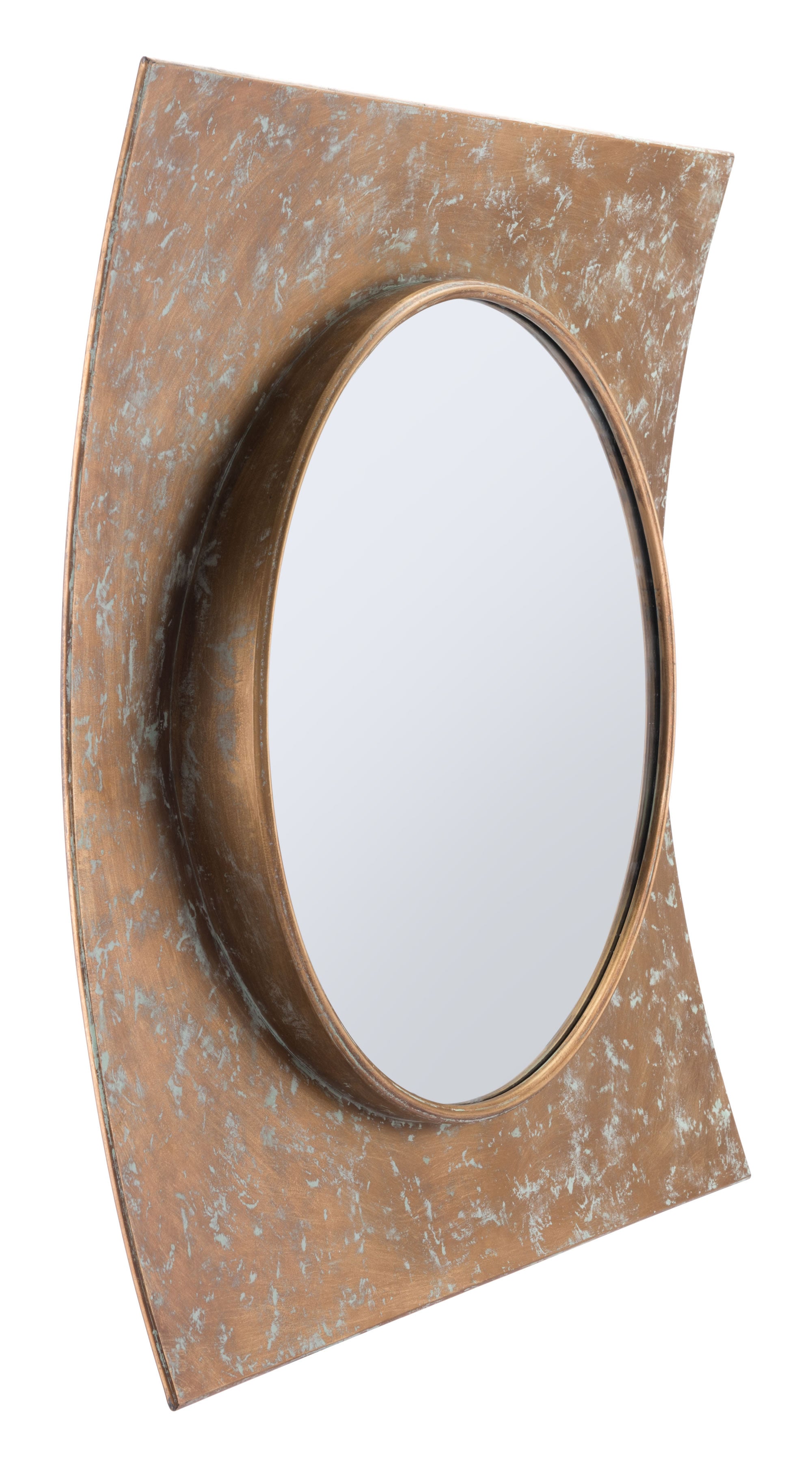 31.5" x 3.3" x 31.5" Gold, Mirror, Steel & MDF, Mirror