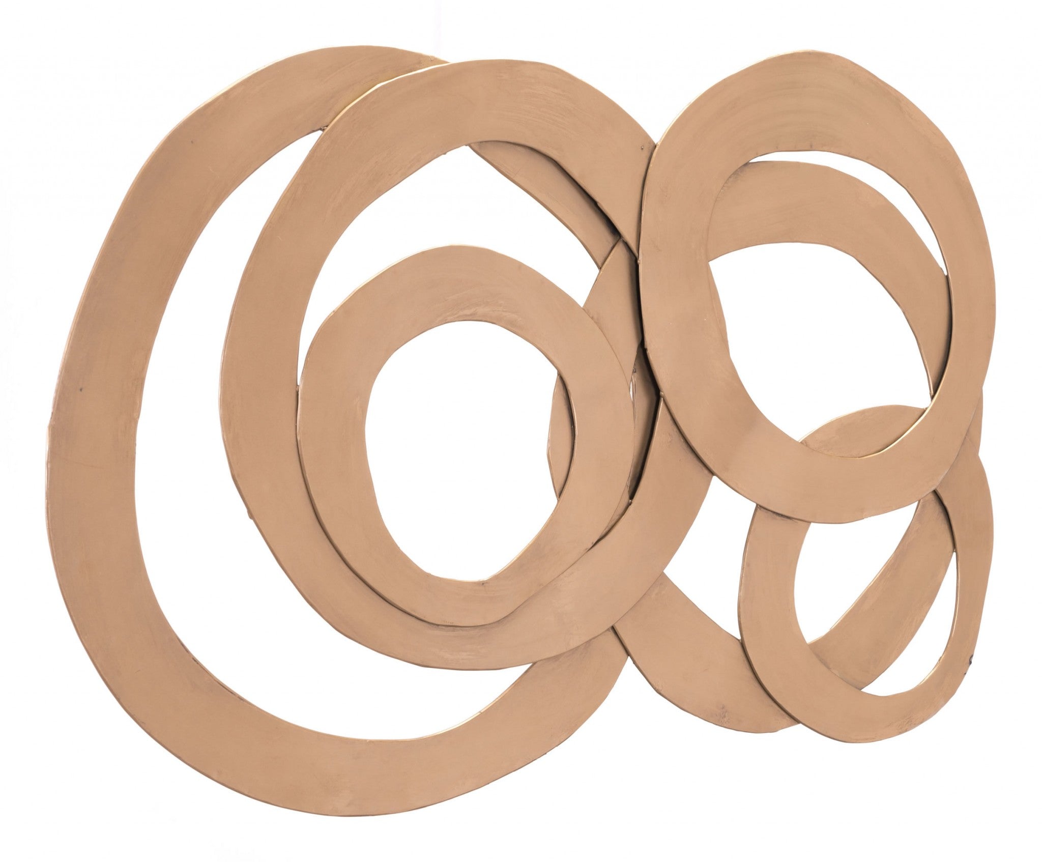 29.9" x 0.8" x 44.9" Gold, Steel, Double Wall Decor