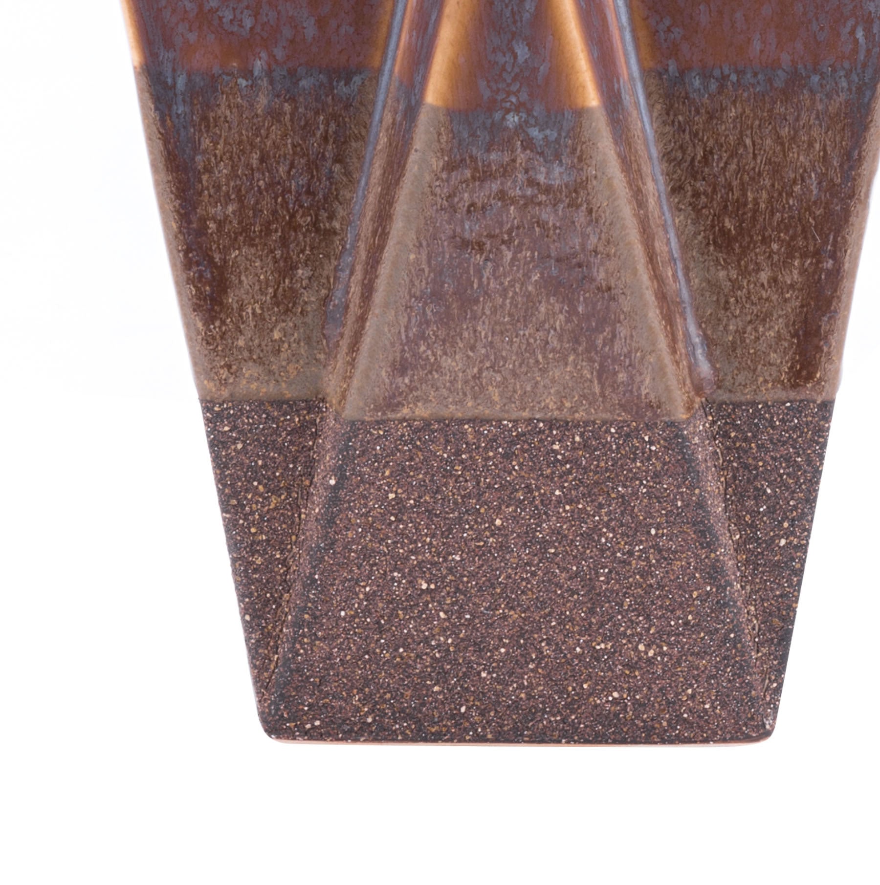 7.5" x 3.1" x 13.2" Brown, Ceramic, Medium Vase