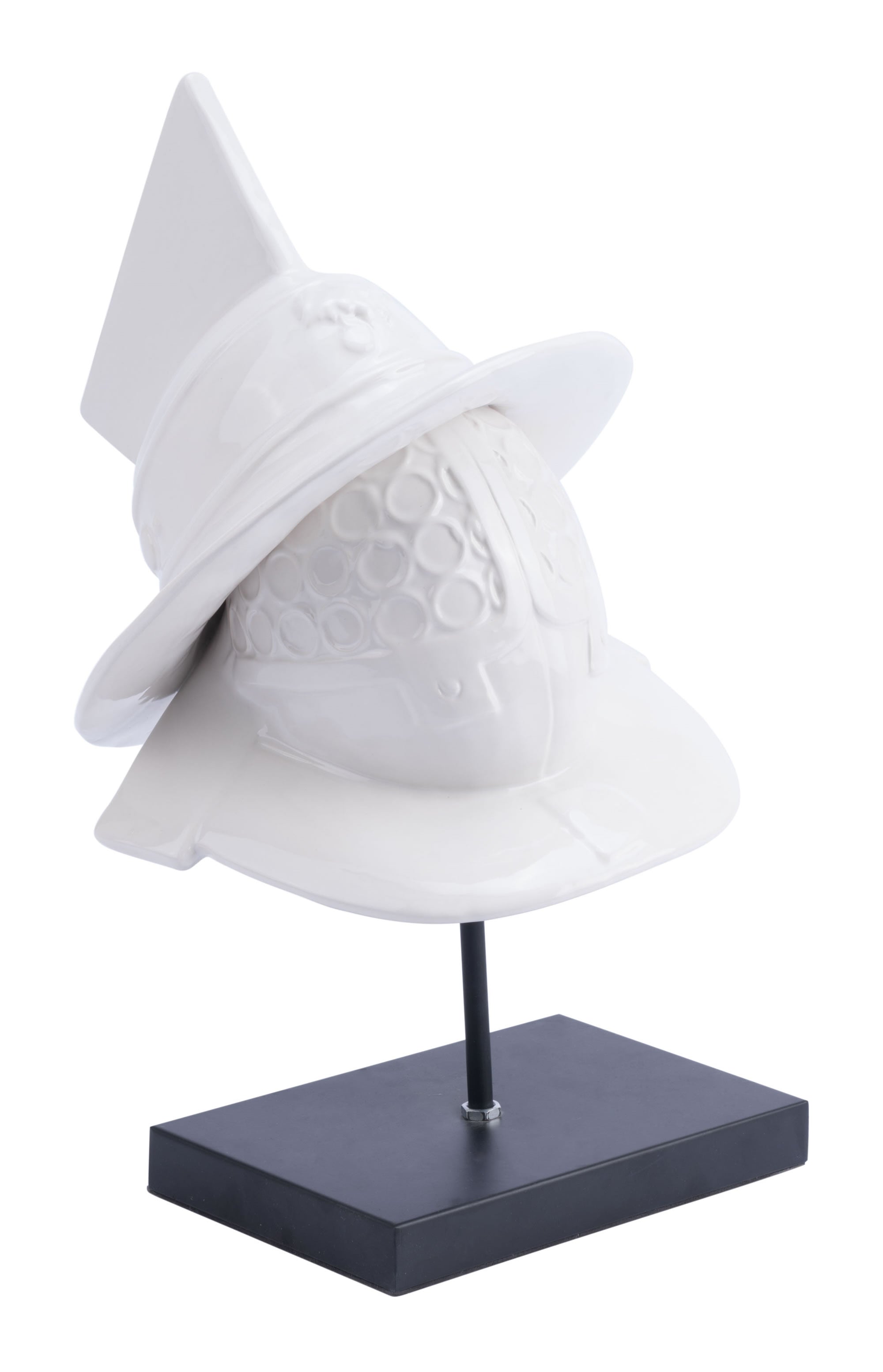 10.6" x 10.6" x 18.5" White, Ceramic, Figurine