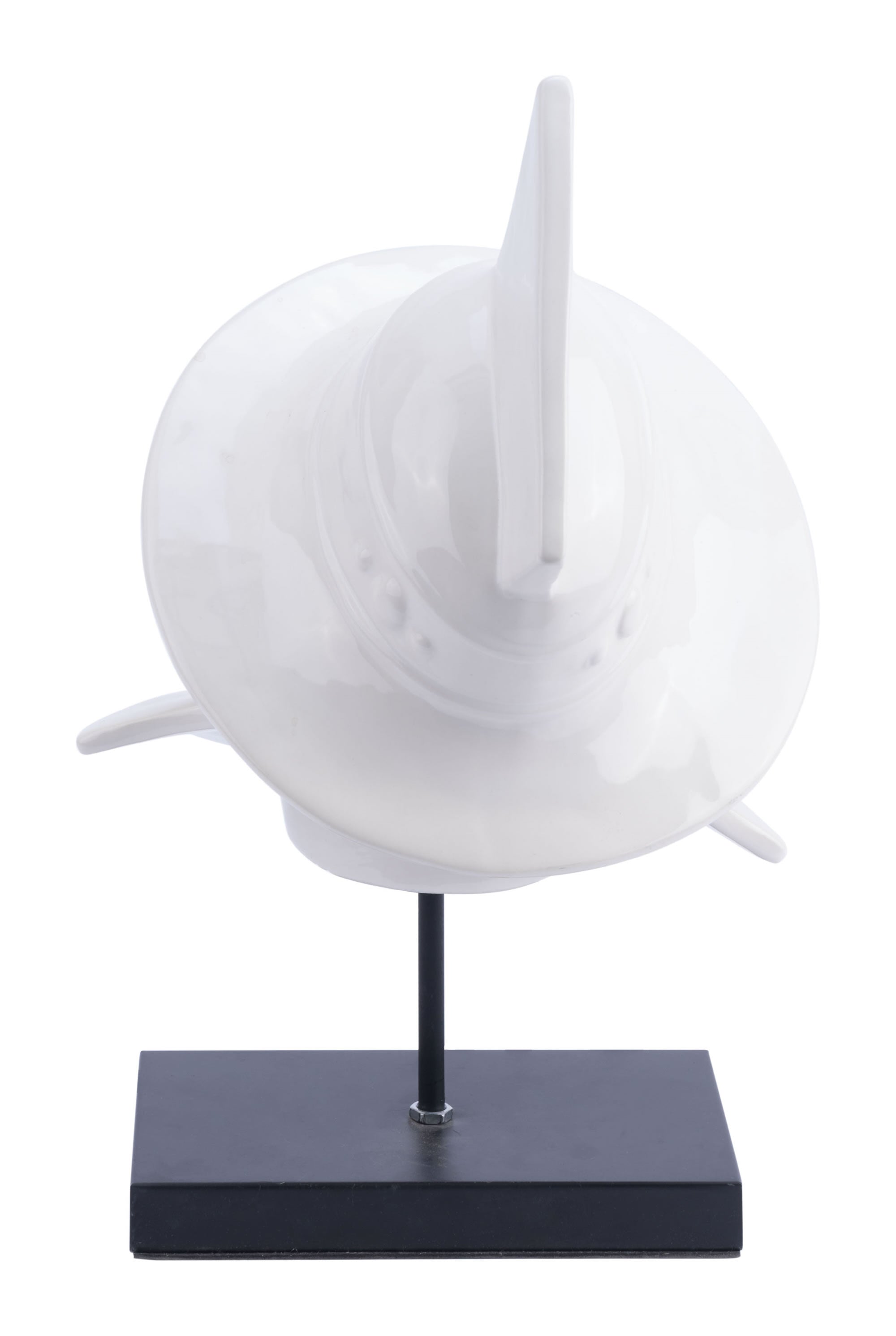 10.6" x 10.6" x 18.5" White, Ceramic, Figurine