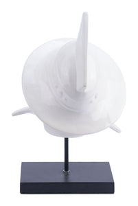 10.6" x 10.6" x 18.5" White, Ceramic, Figurine