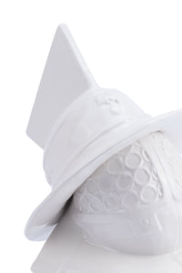 10.6" x 10.6" x 18.5" White, Ceramic, Figurine