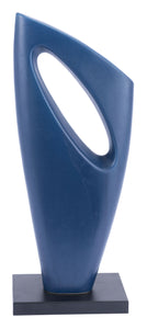 8.7" x 3.9" x 21.5" Matte Blue, Ceramic, Figurine 2