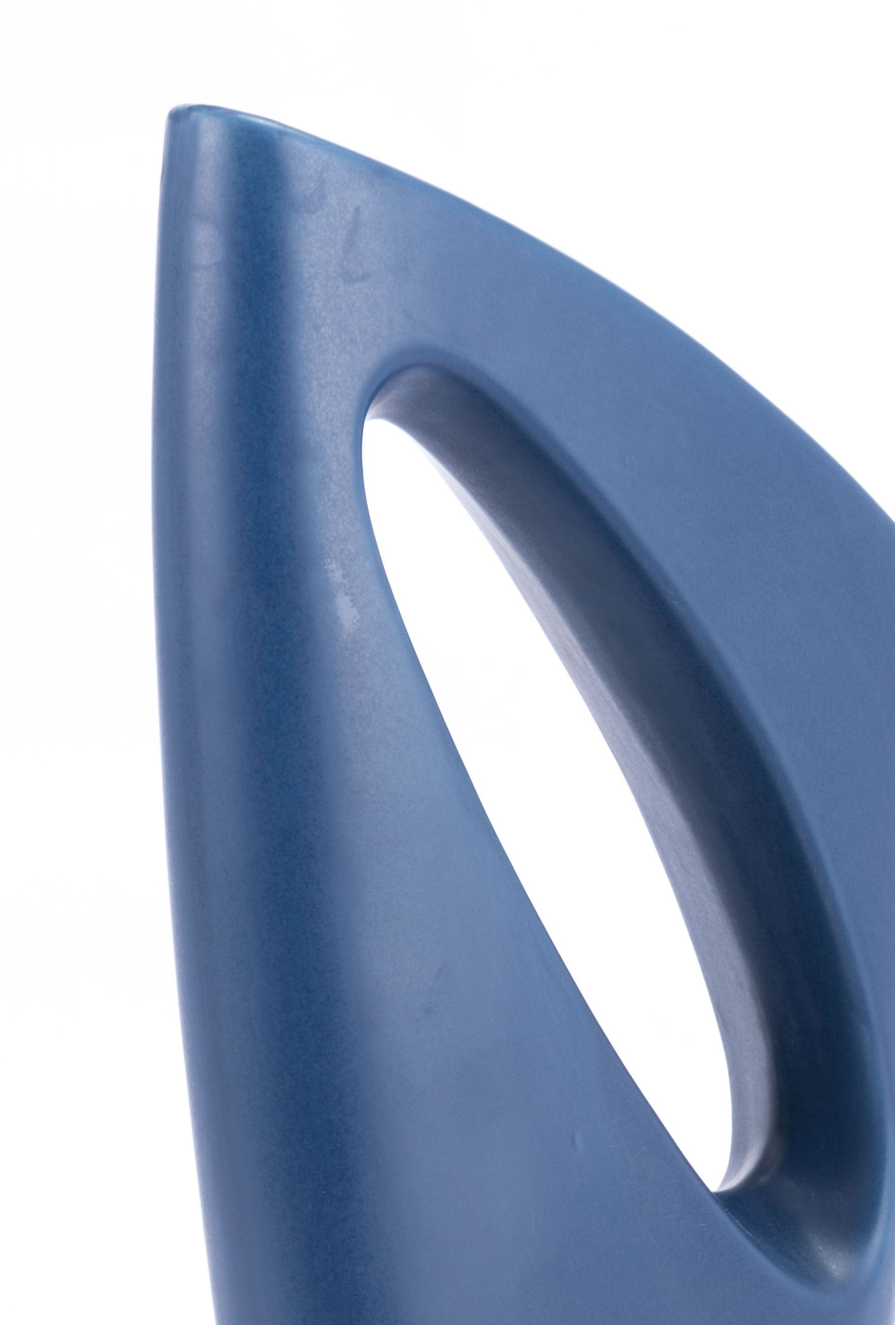 8.7" x 3.9" x 21.5" Matte Blue, Ceramic, Figurine 2