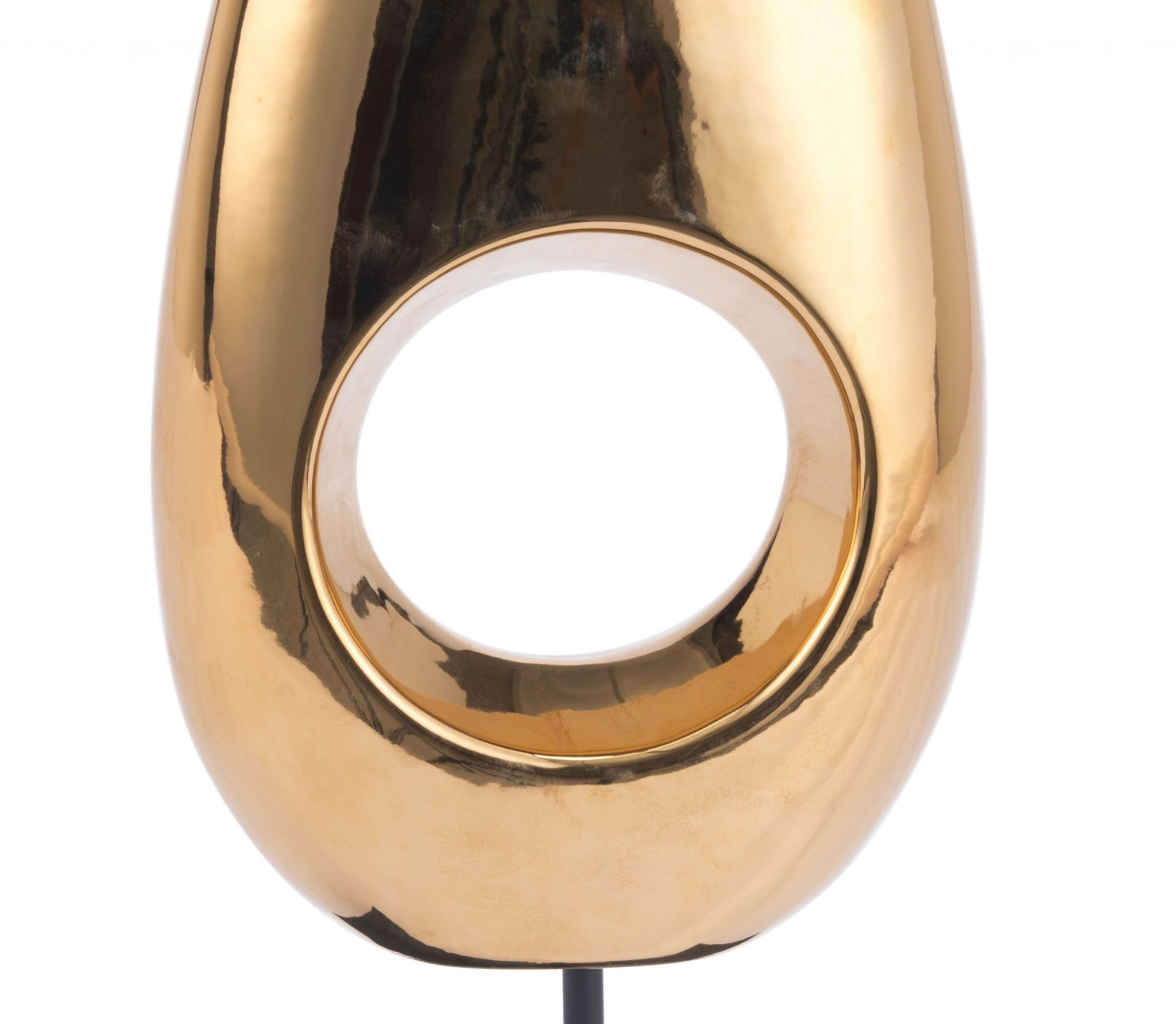 8.3" x 5.5" x 21.1" Gold, Ceramic, Figurine 1