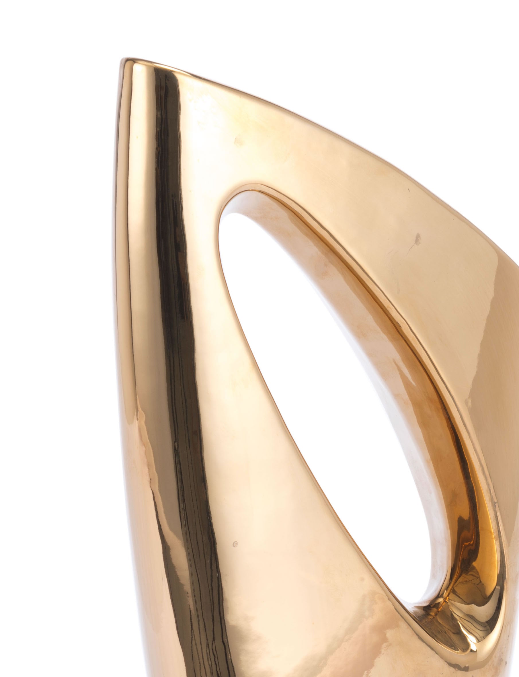 8.7" x 3.9" x 21.5" Gold, Ceramic, Figurine 2