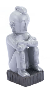6.1" x 5.3" x 14.2" Gray, Ceramic, Figurine