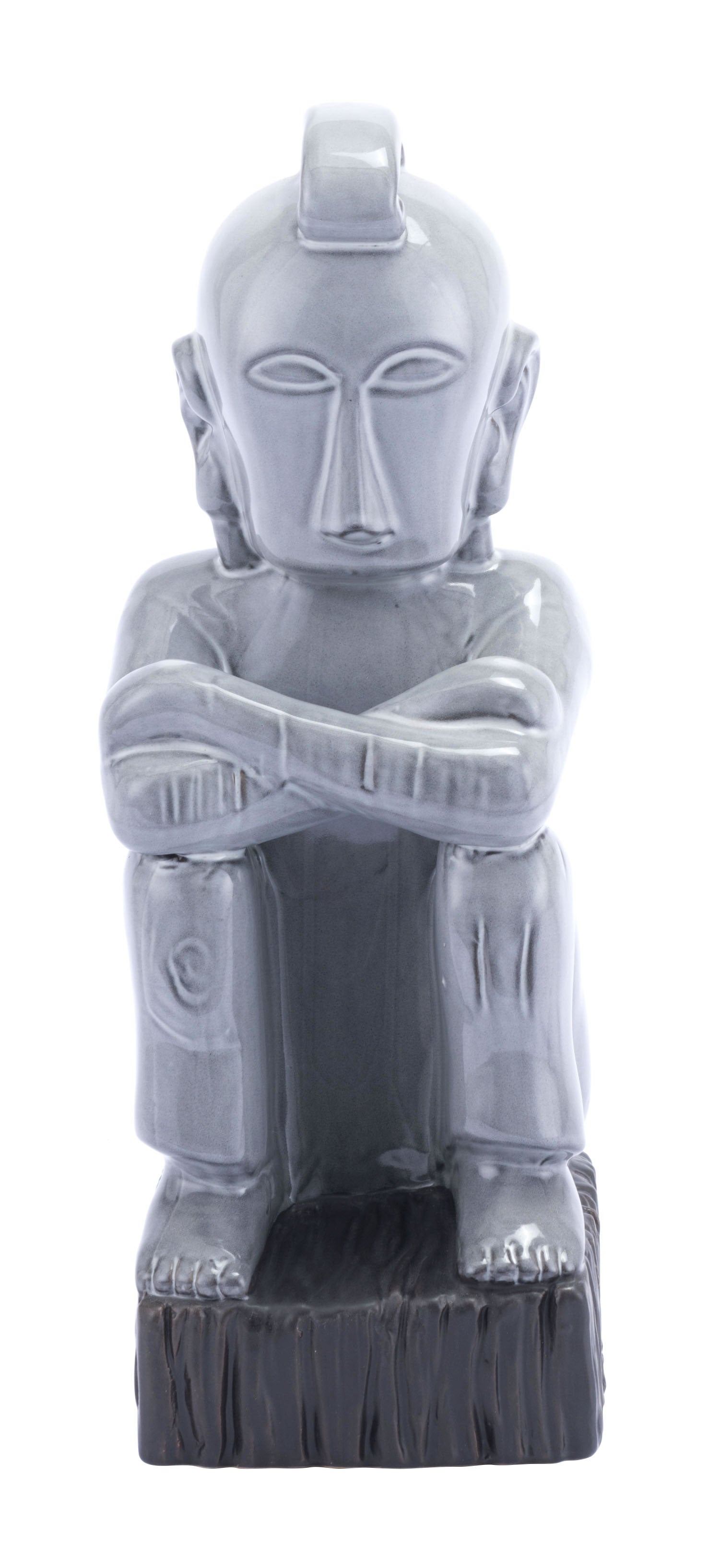 6.1" x 5.3" x 14.2" Gray, Ceramic, Figurine