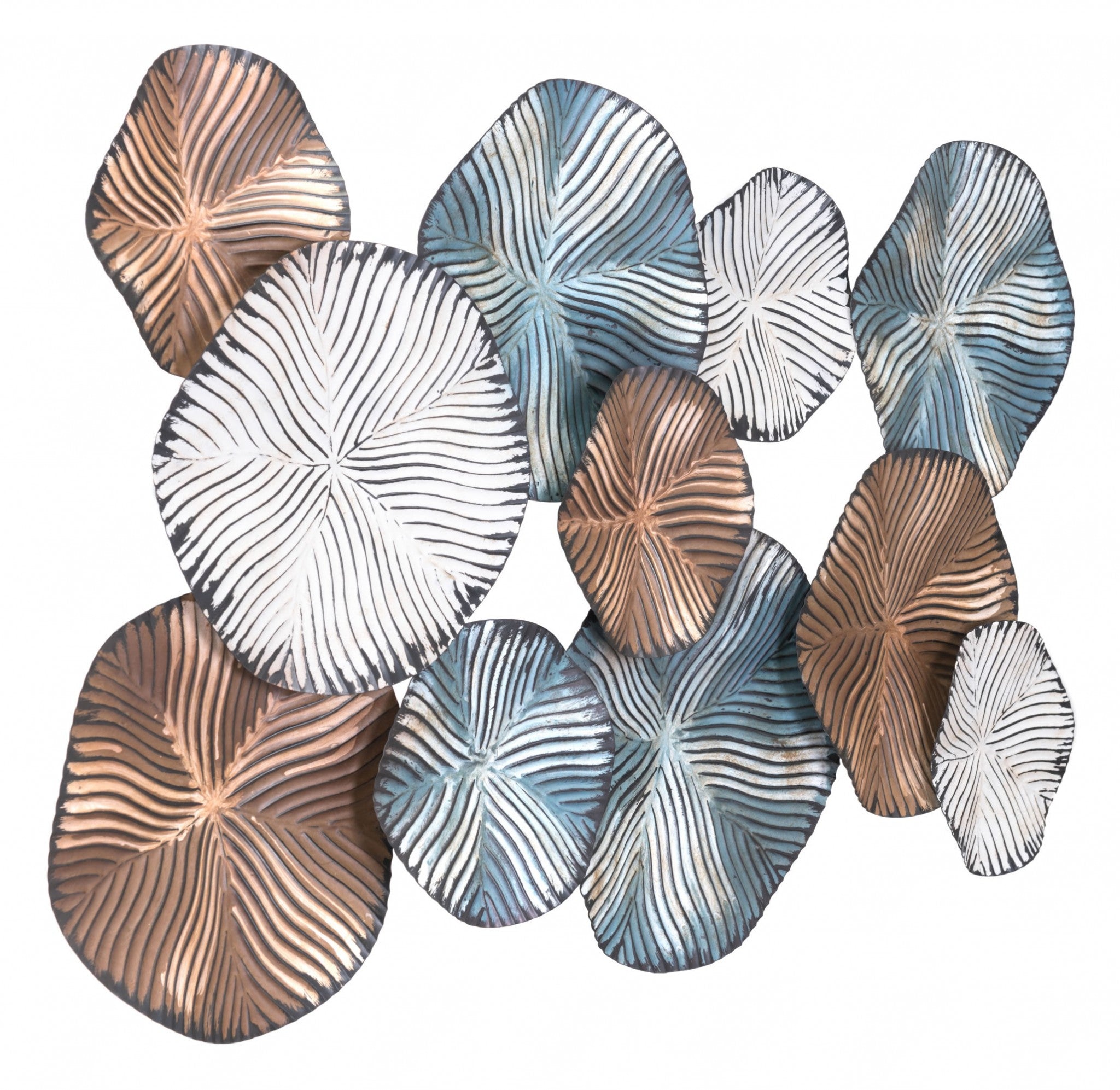 41.3" x 2.8" x 25.6" Multicolor, Steel, Wall Decor