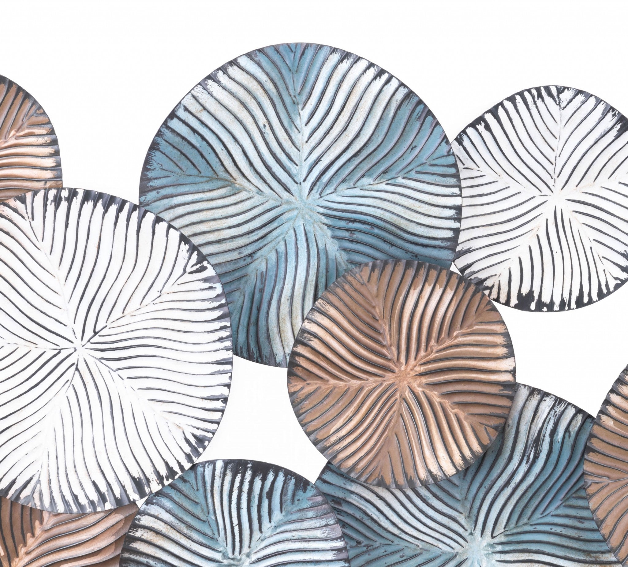 41.3" x 2.8" x 25.6" Multicolor, Steel, Wall Decor