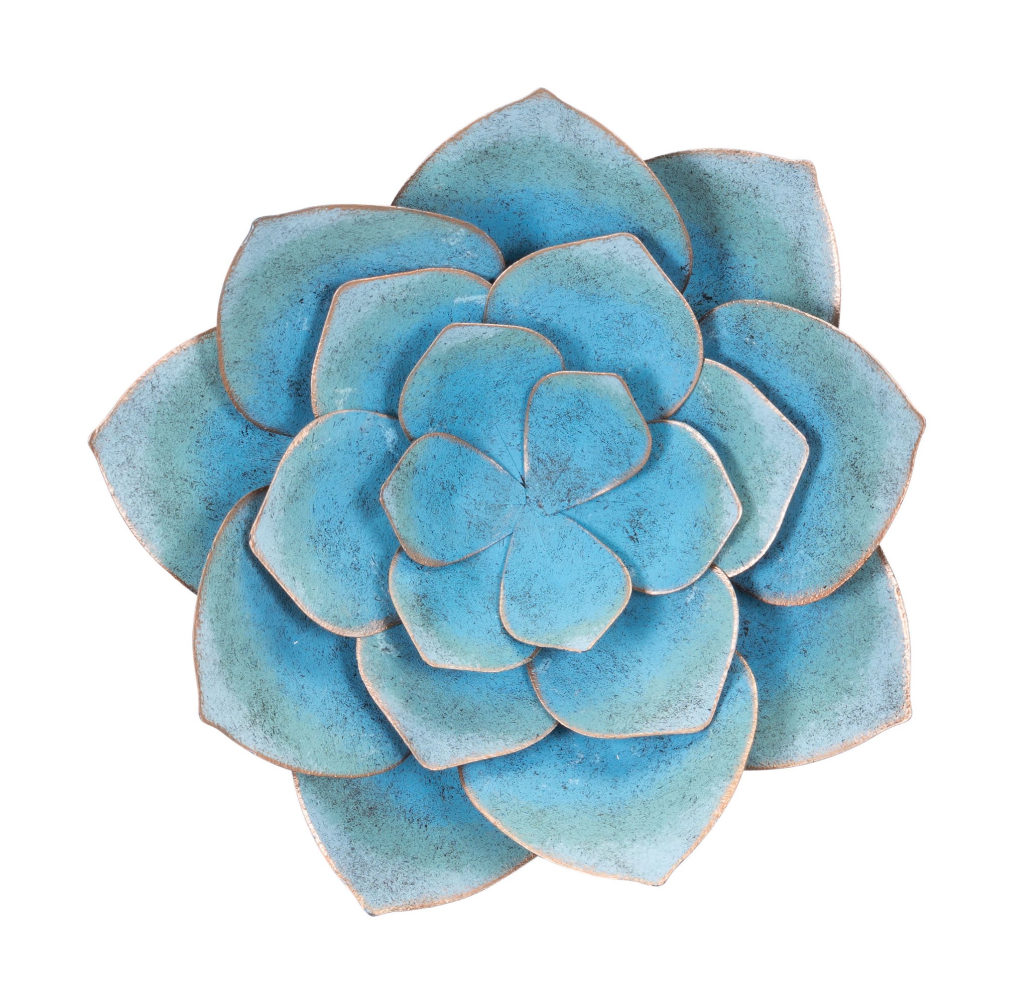 13.4" x 3.1" x 13.4" Blue, Steel, Medium Wall