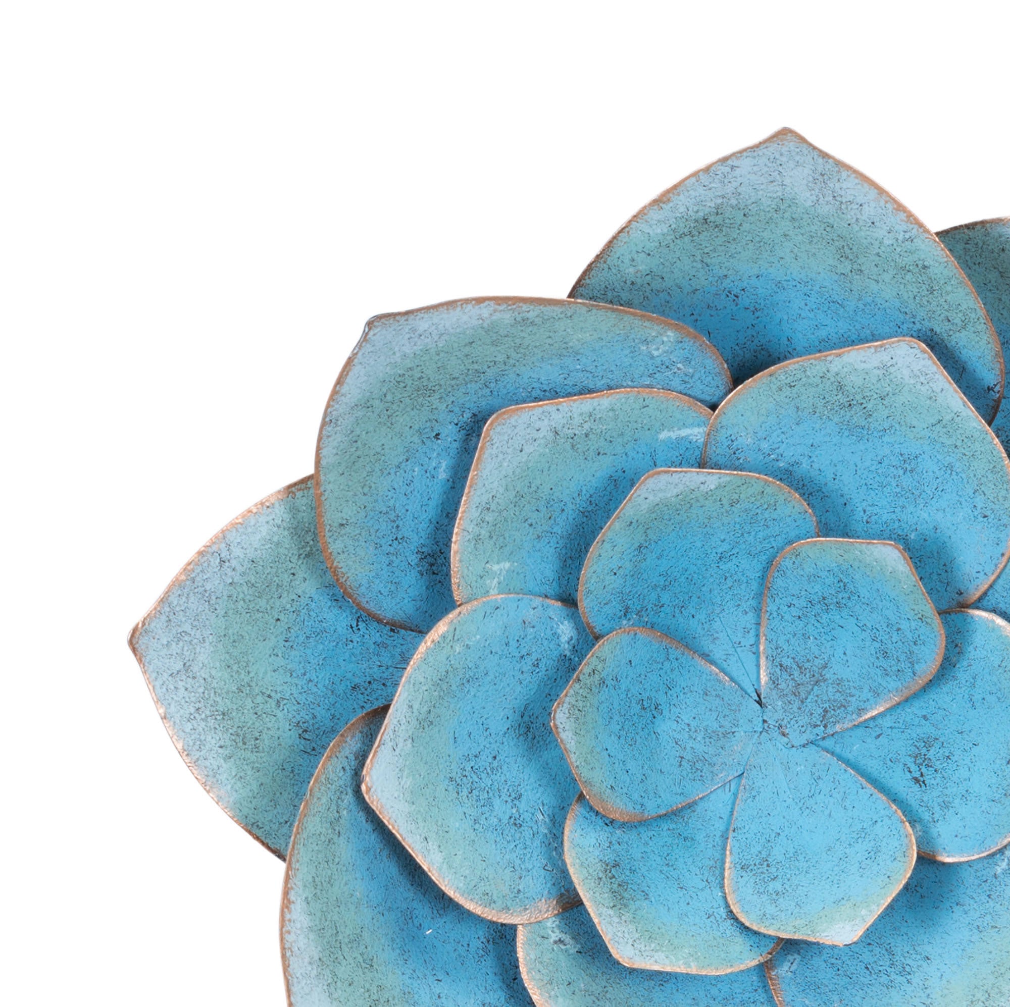 13.4" x 3.1" x 13.4" Blue, Steel, Medium Wall