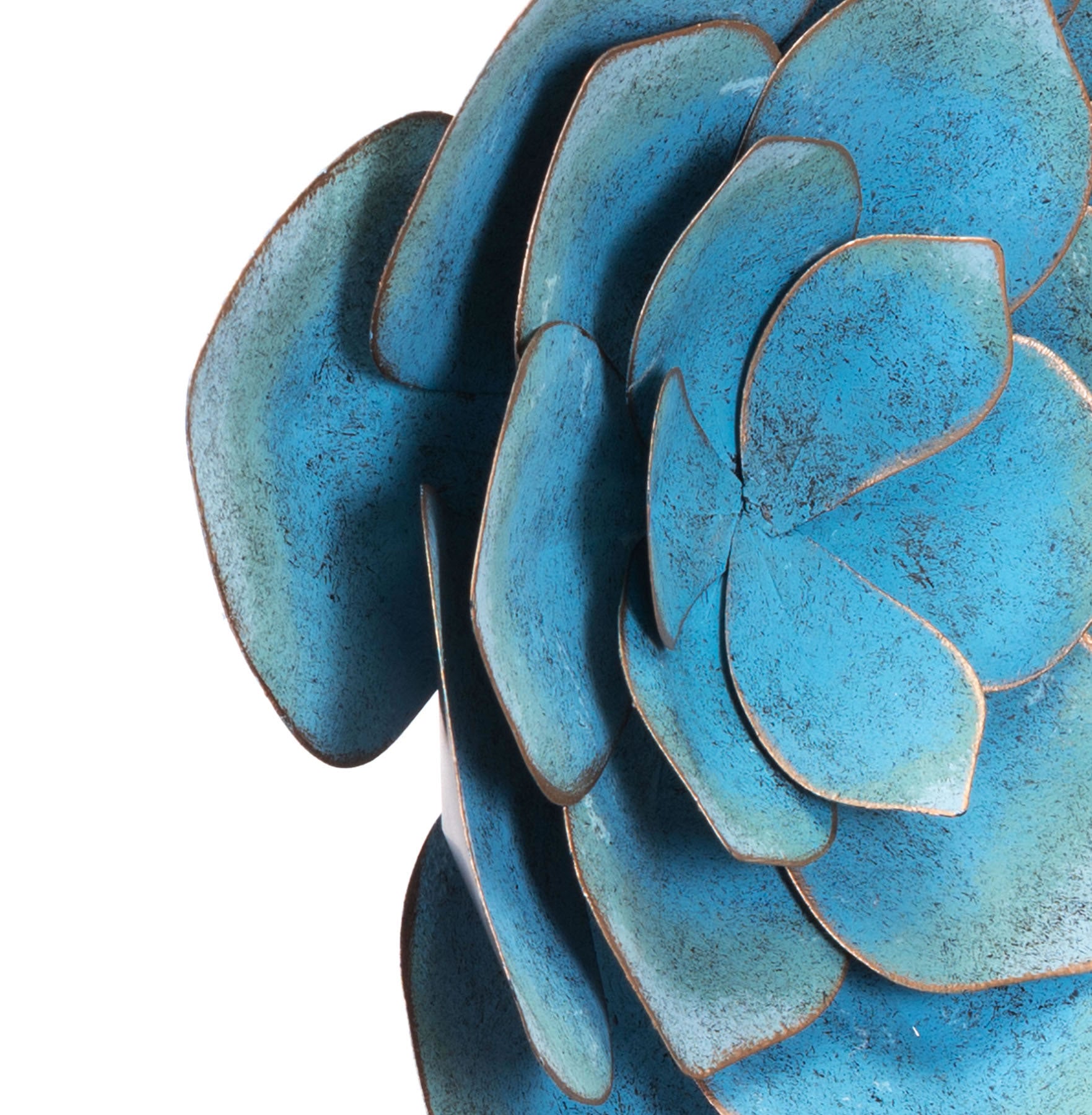 13.4" x 3.1" x 13.4" Blue, Steel, Medium Wall