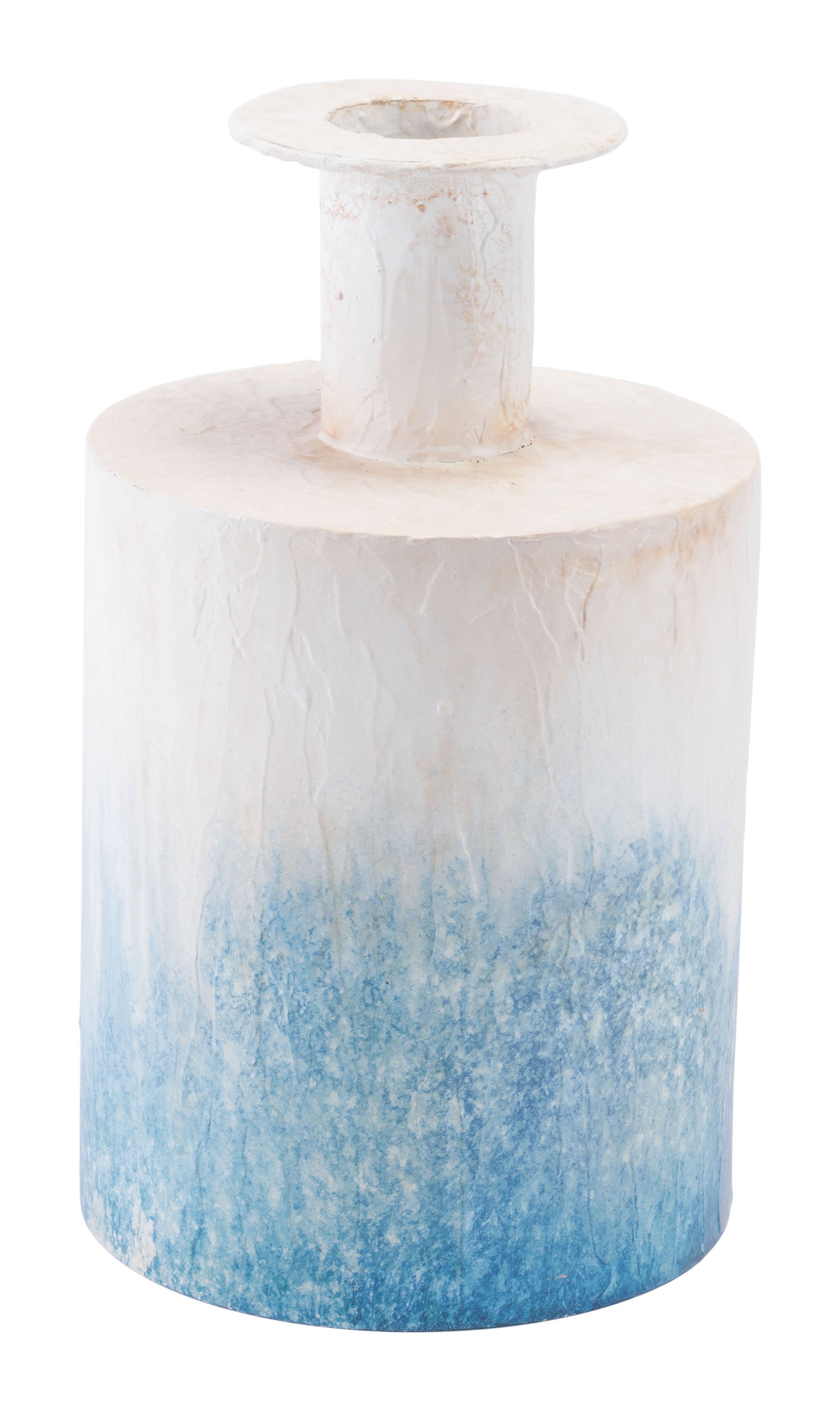 9.1" x 9.1" x 15.4" Blue, Steel, Medium Bottle