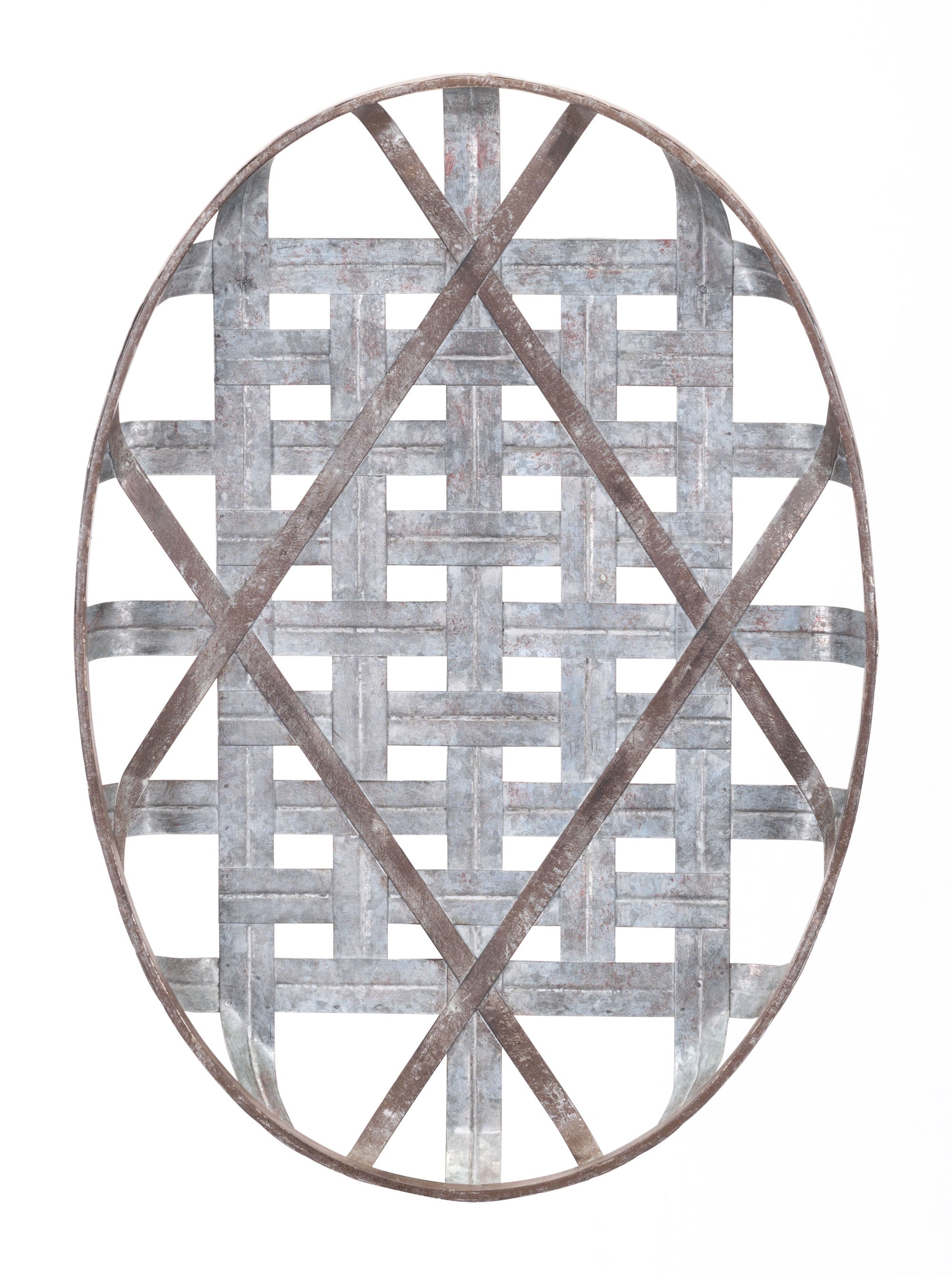 16.5" x 3" x 23.8" Gray, Steel, Wall Decor