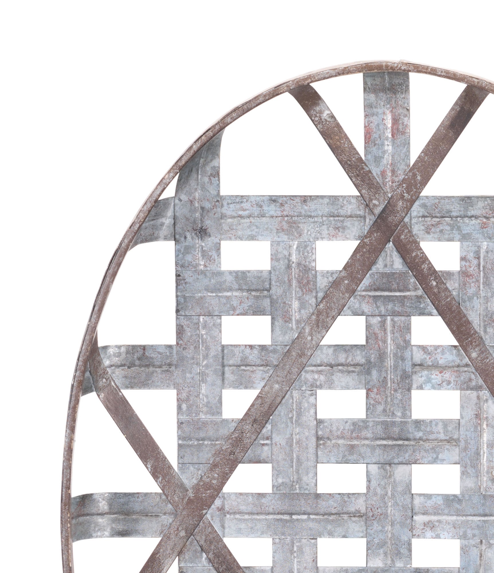 16.5" x 3" x 23.8" Gray, Steel, Wall Decor