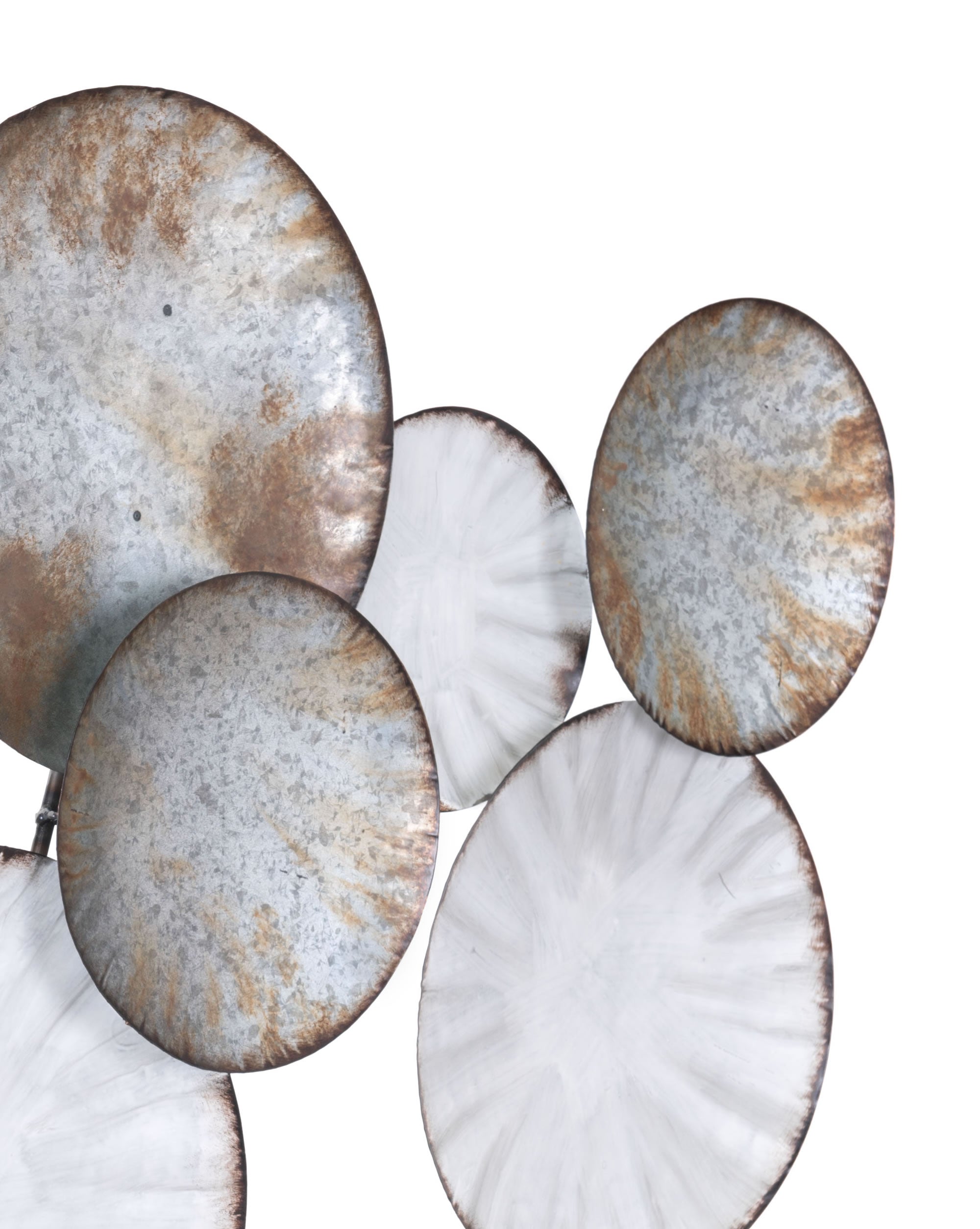 35.4" x 2.4" x 31.9" Gray, Steel, Wall Decor