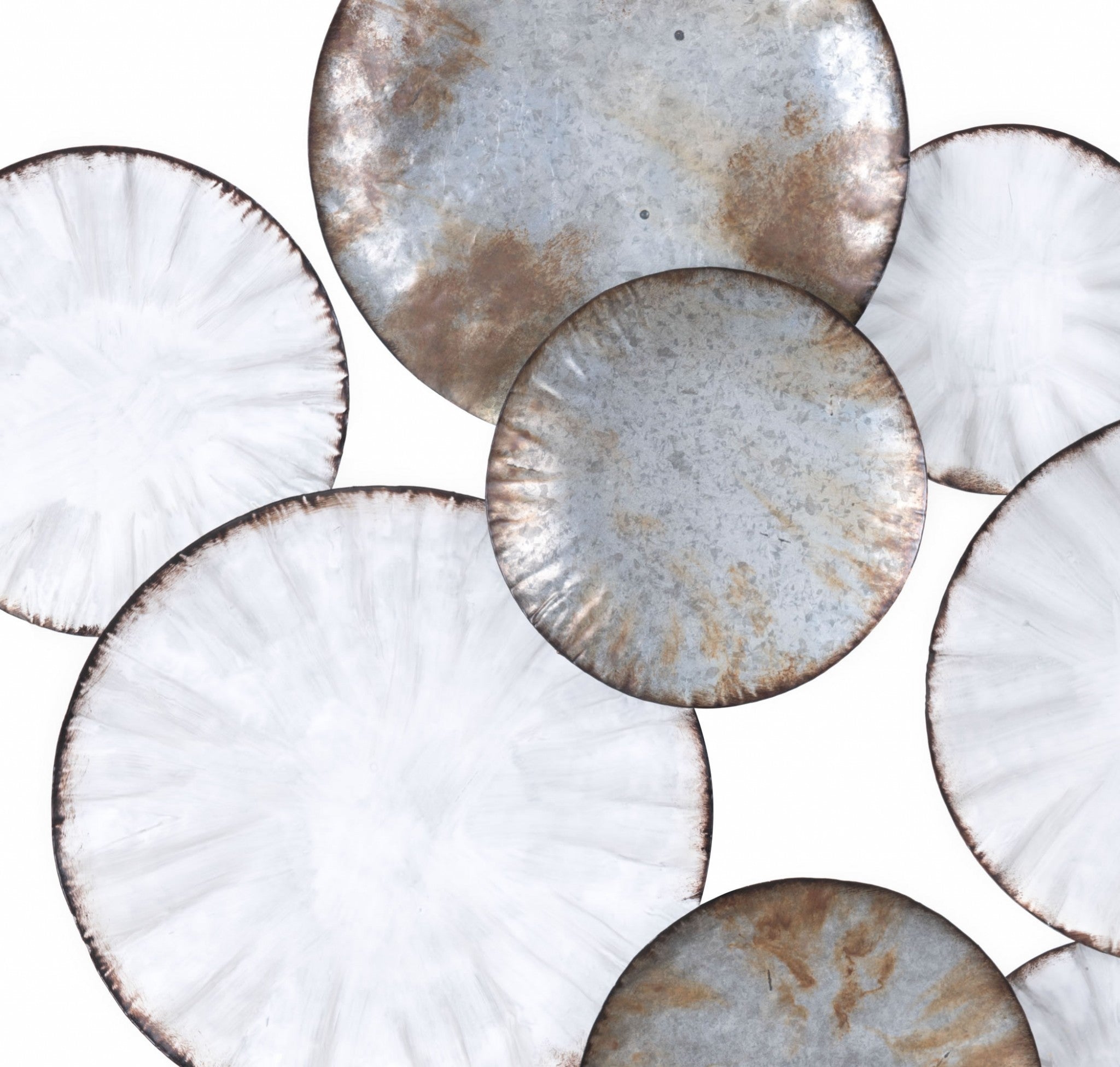 35.4" x 2.4" x 31.9" Gray, Steel, Wall Decor