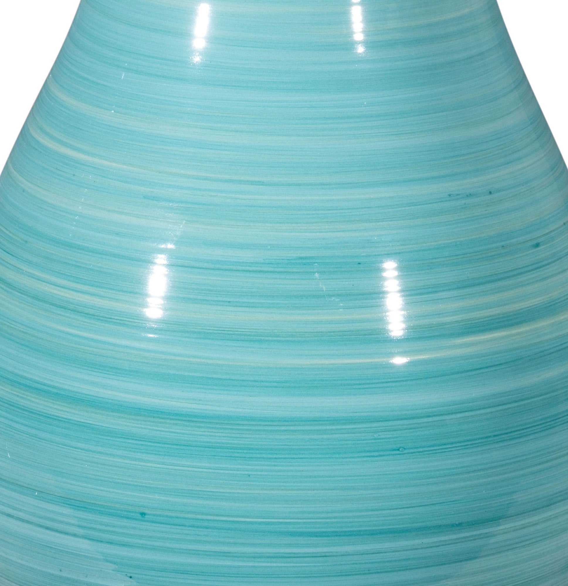 9.8" x 9.8" x 16.7" Blue, Ceramic, Large Vase