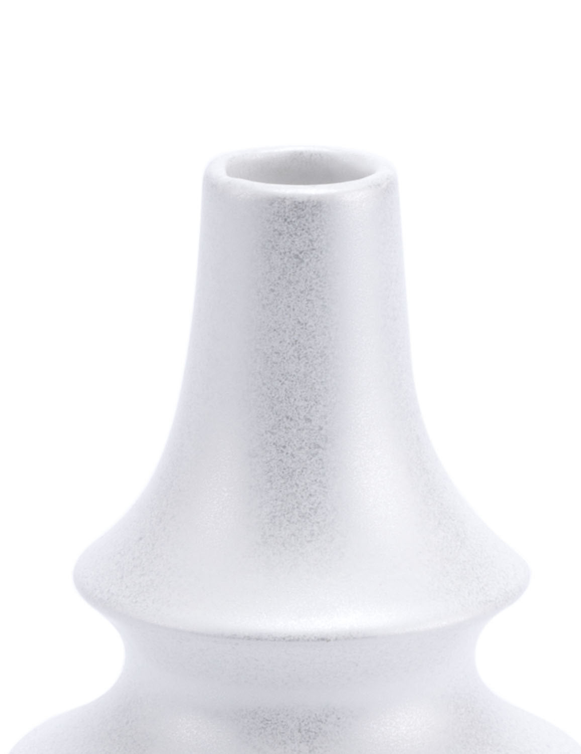 4.9" x 4.9" x 7.7" Pearl White, Ceramic, Small Bottle