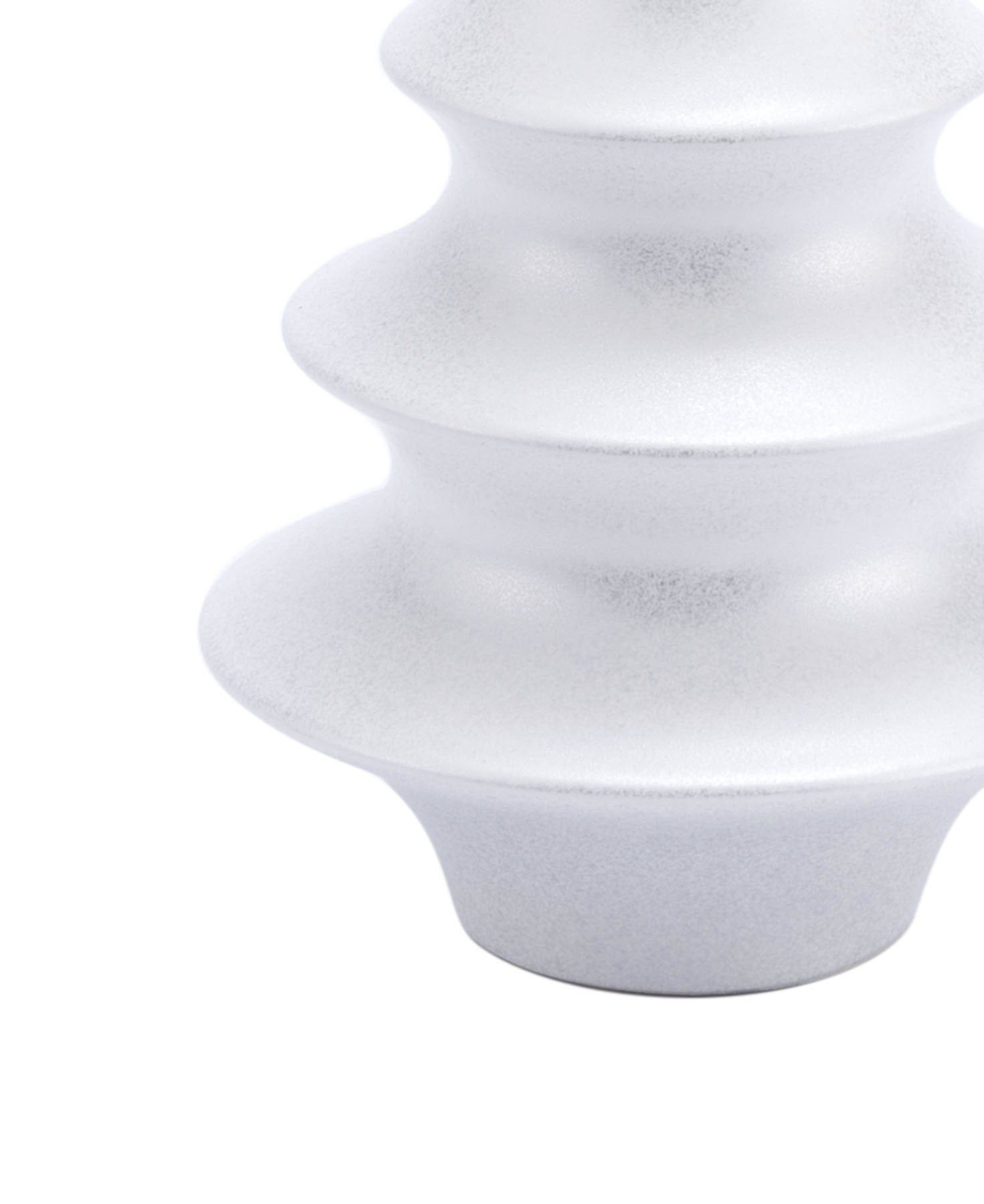 4.9" x 4.9" x 7.7" Pearl White, Ceramic, Small Bottle