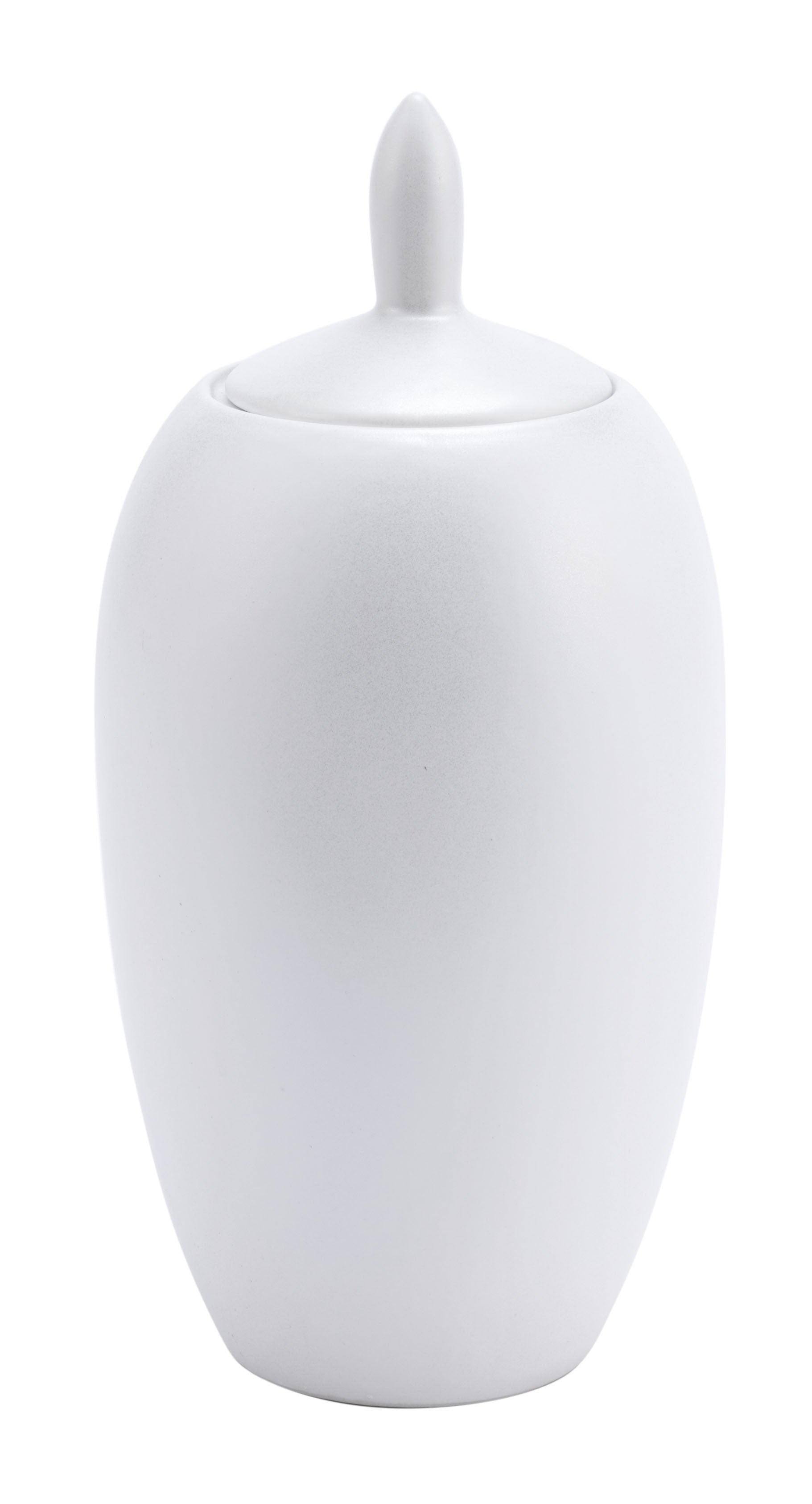 7.5" x 7.5" x 15.4" Pearl White, Ceramic, Medium Jar