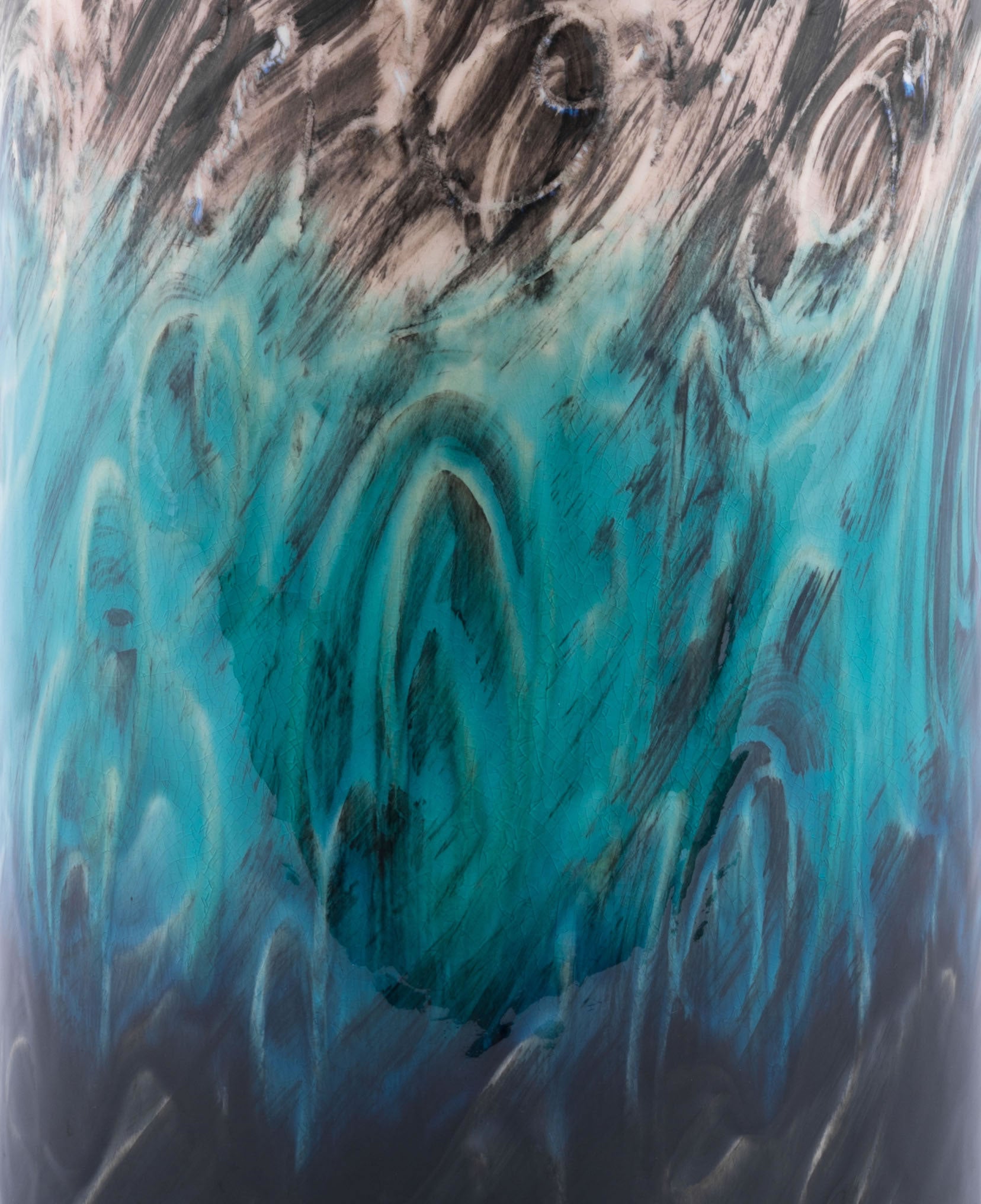 10.6" x 10.6" x 18.9" Multicolor, Ceramic, Jar