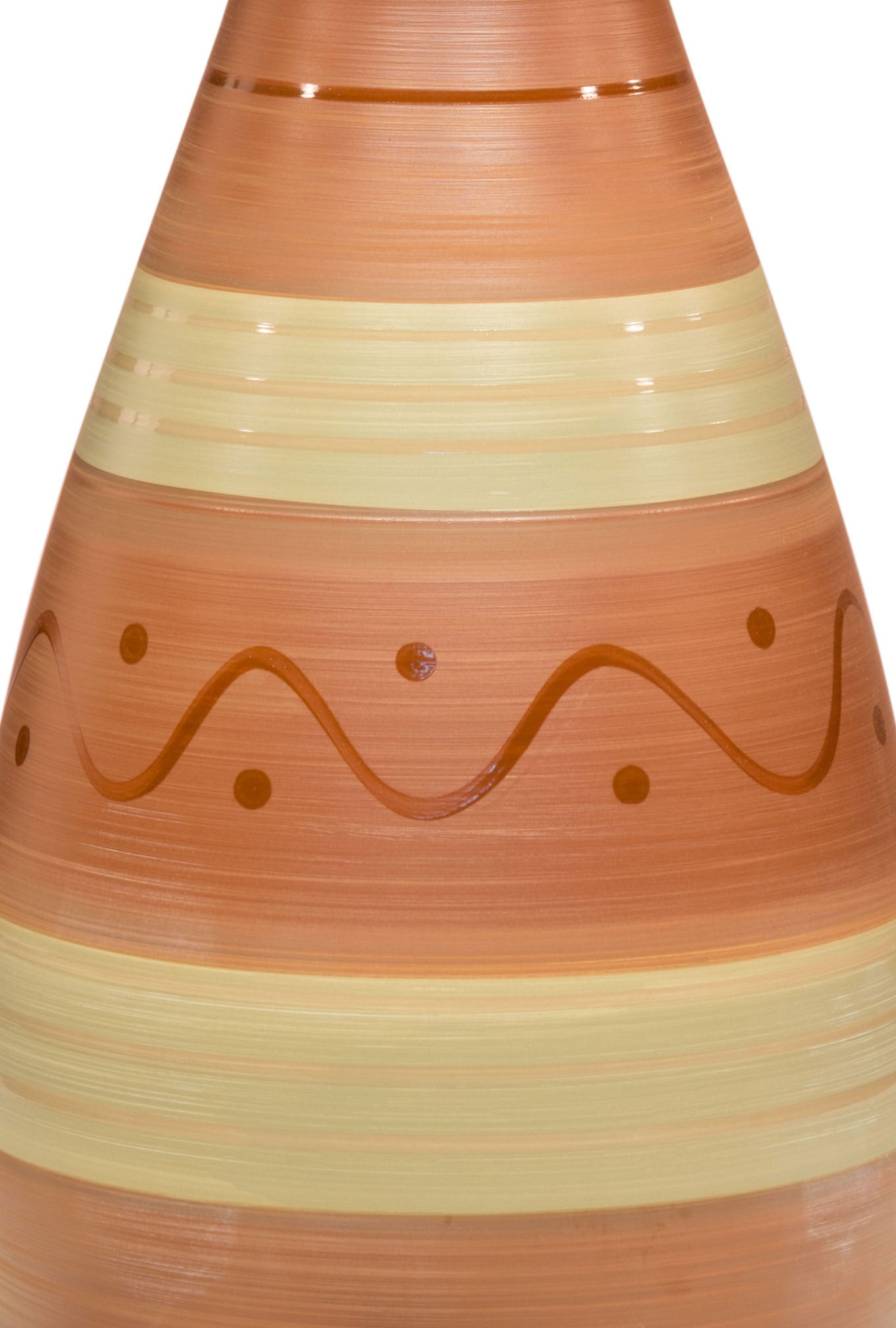 10.2" x 10.2" x 28.7" Red & Gray, Ceramic, Large Bottle