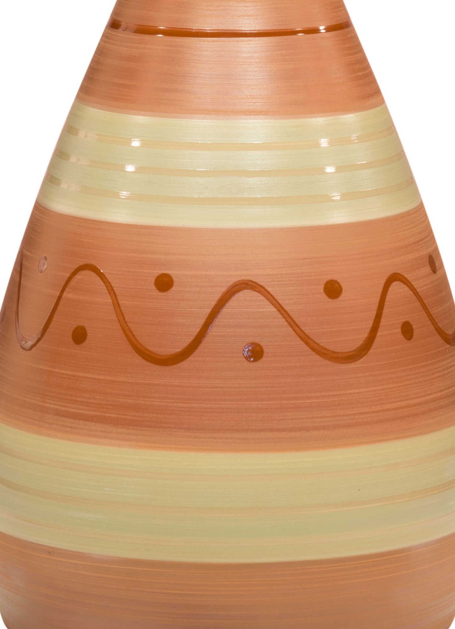 10.2" x 10.2" x 25" Red & Gray, Ceramic, Medium Bottle