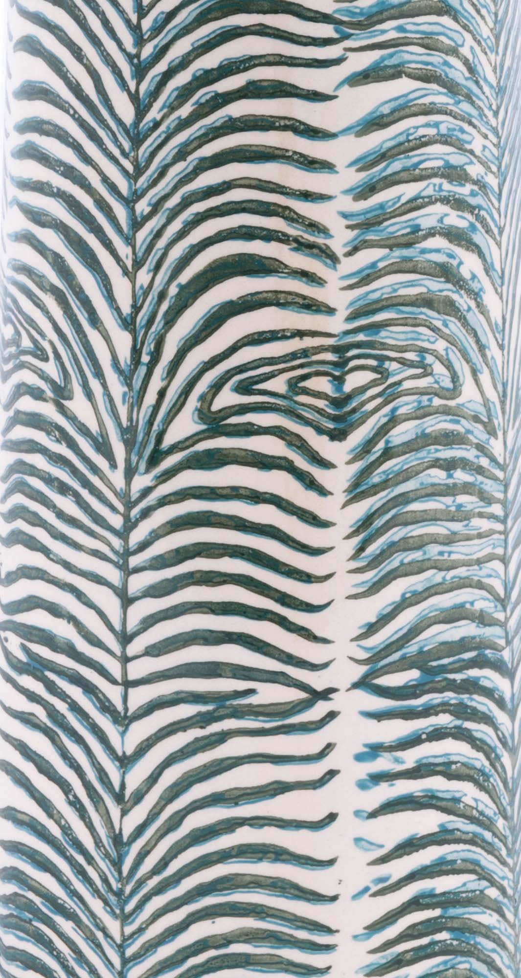 5.5" x 5.5" x 24" Dark Green, Ceramic, Medium Vase