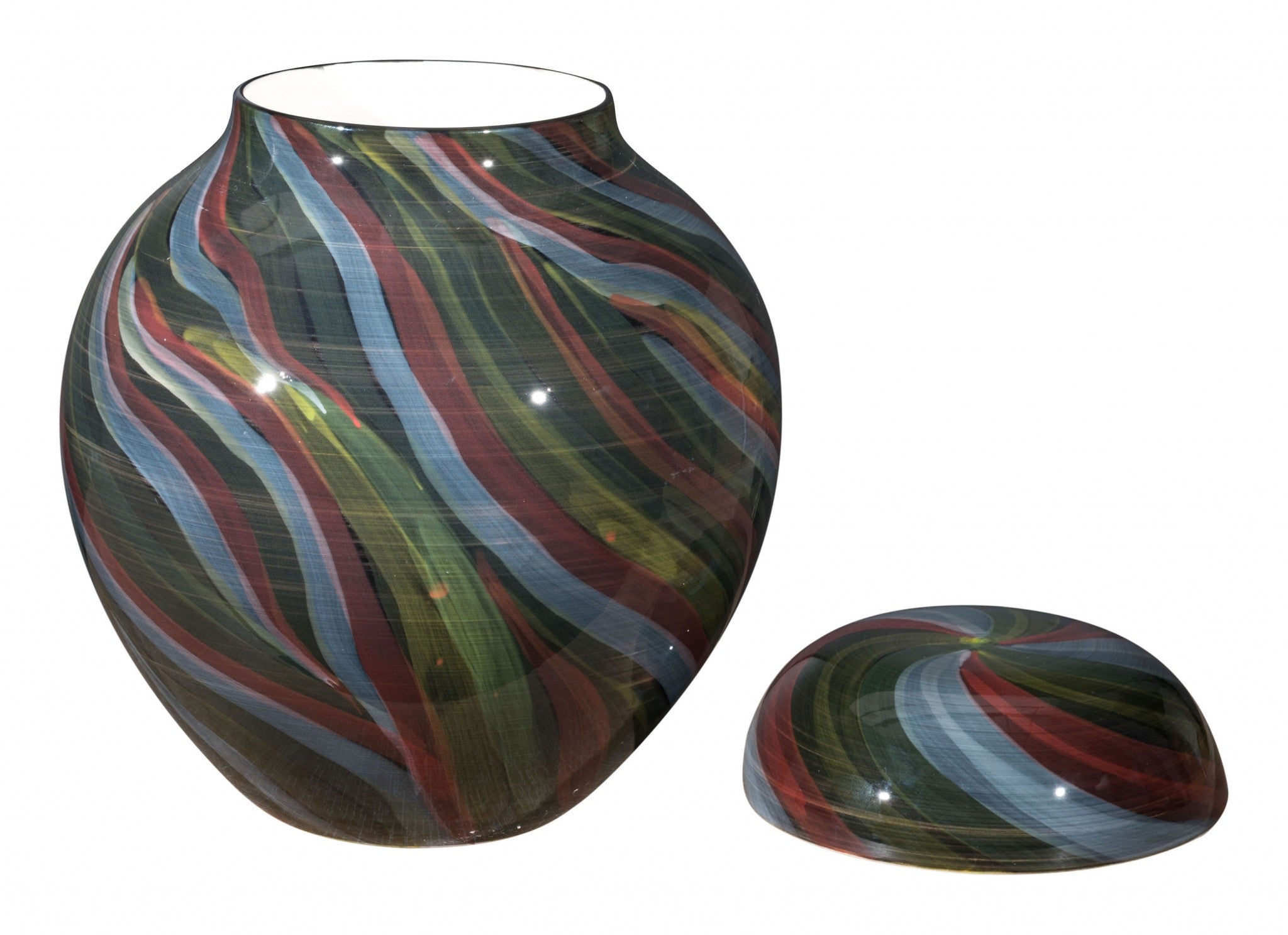 12" x 12" x 13.8" Multicolor, Ceramic, Medium Jar