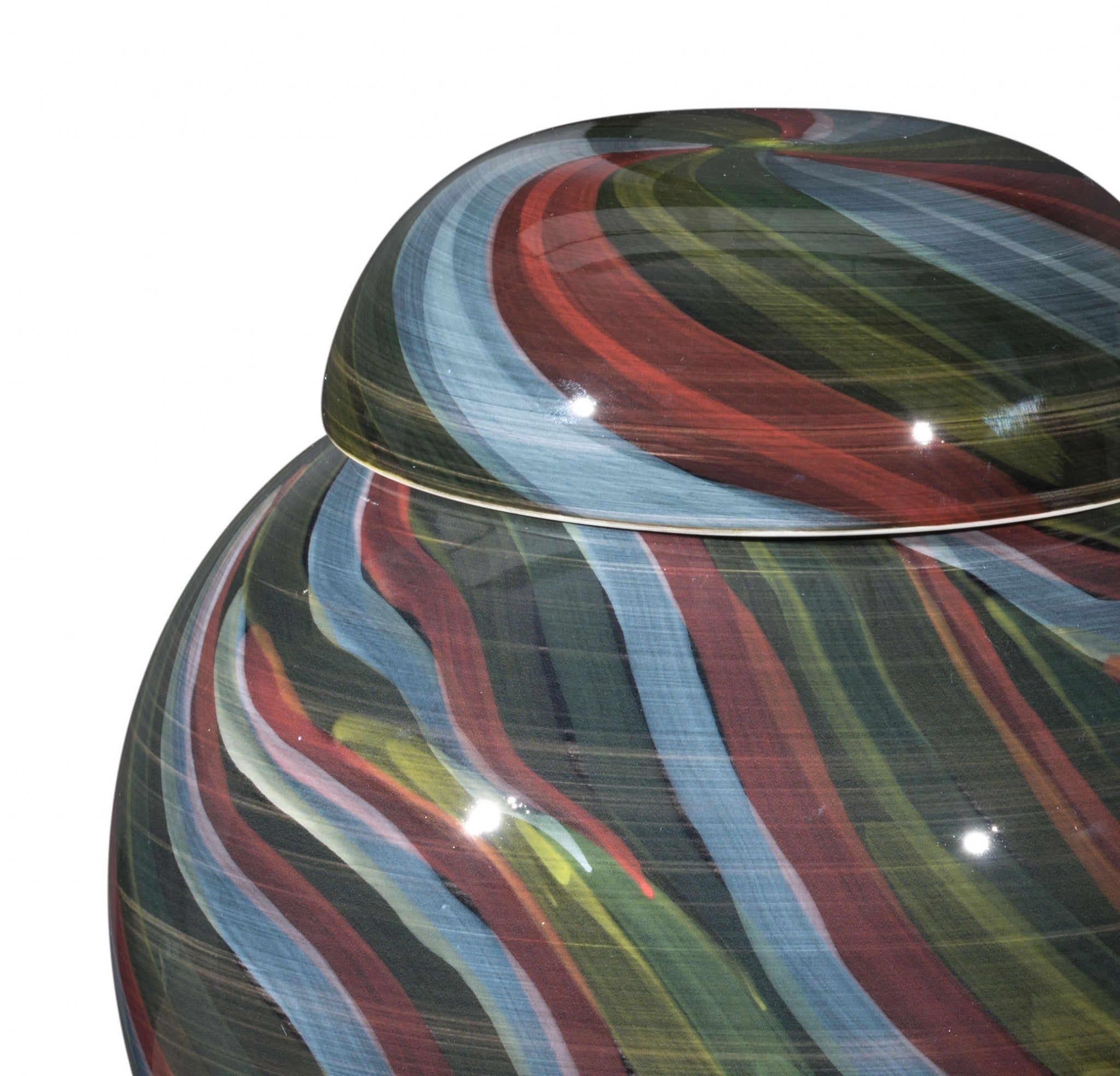 12" x 12" x 13.8" Multicolor, Ceramic, Medium Jar