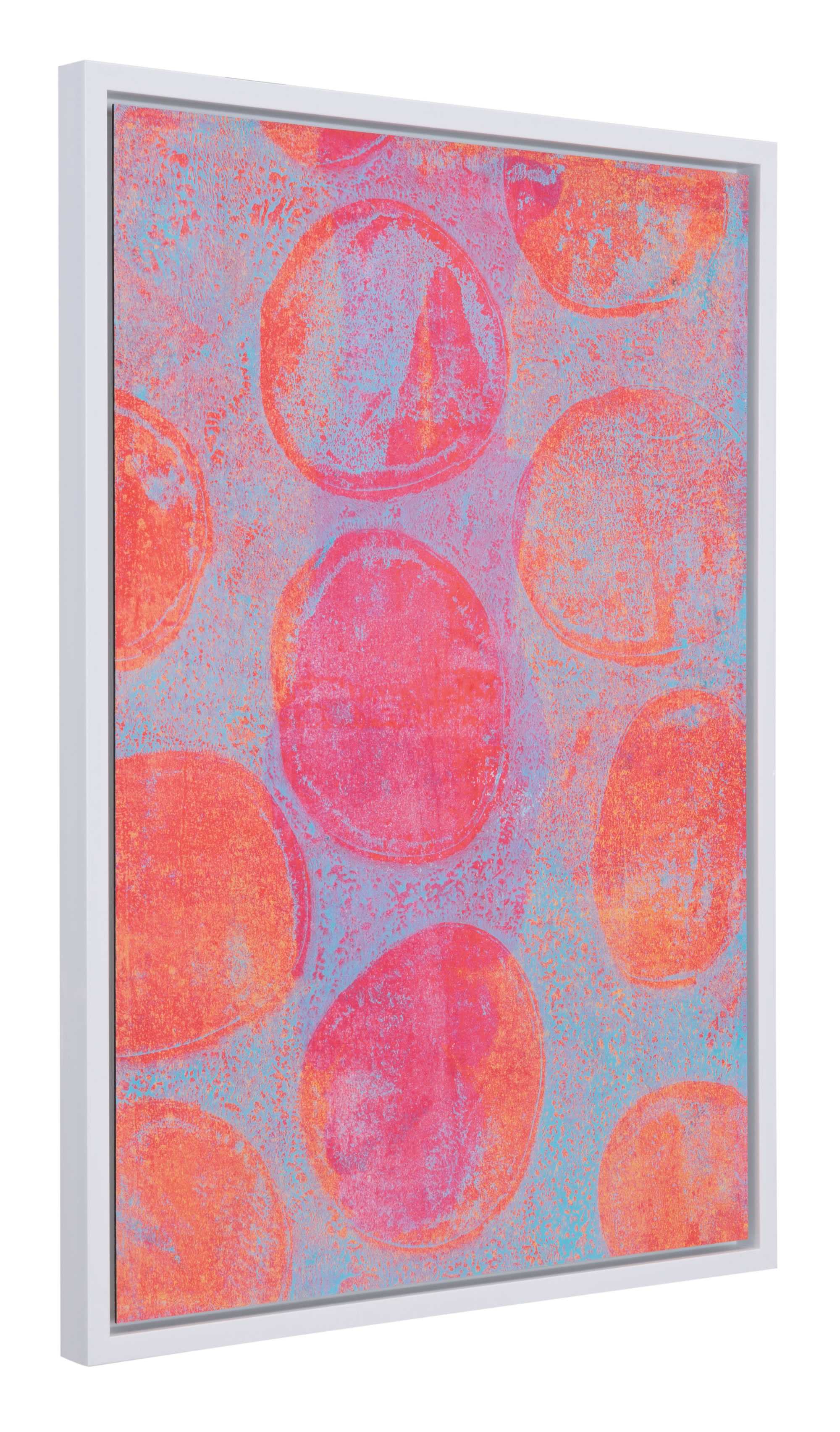 28" x 1.6" x 38.8" Pink, MDF, Wood, Blossom Canvas