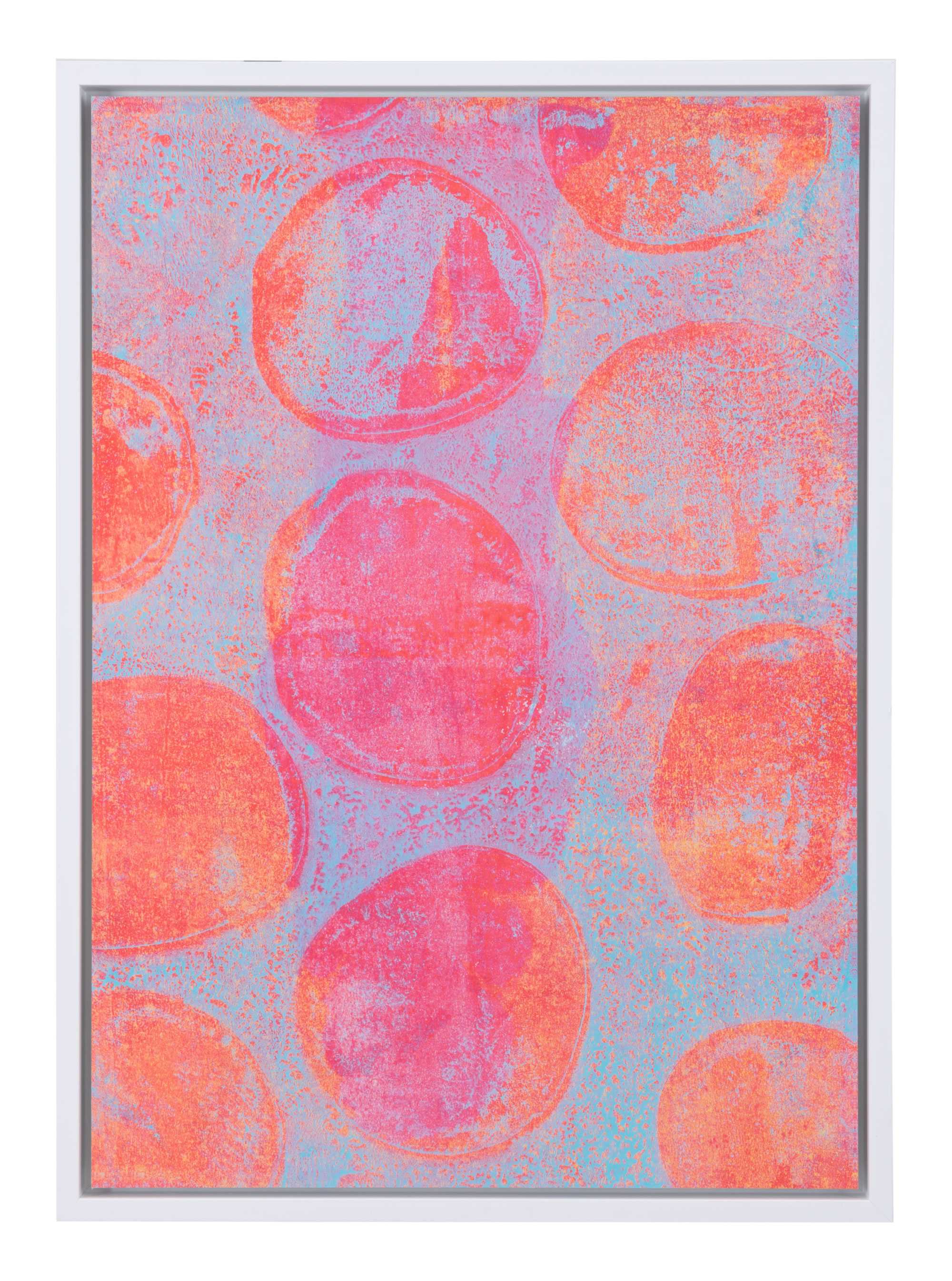 28" x 1.6" x 38.8" Pink, MDF, Wood, Blossom Canvas