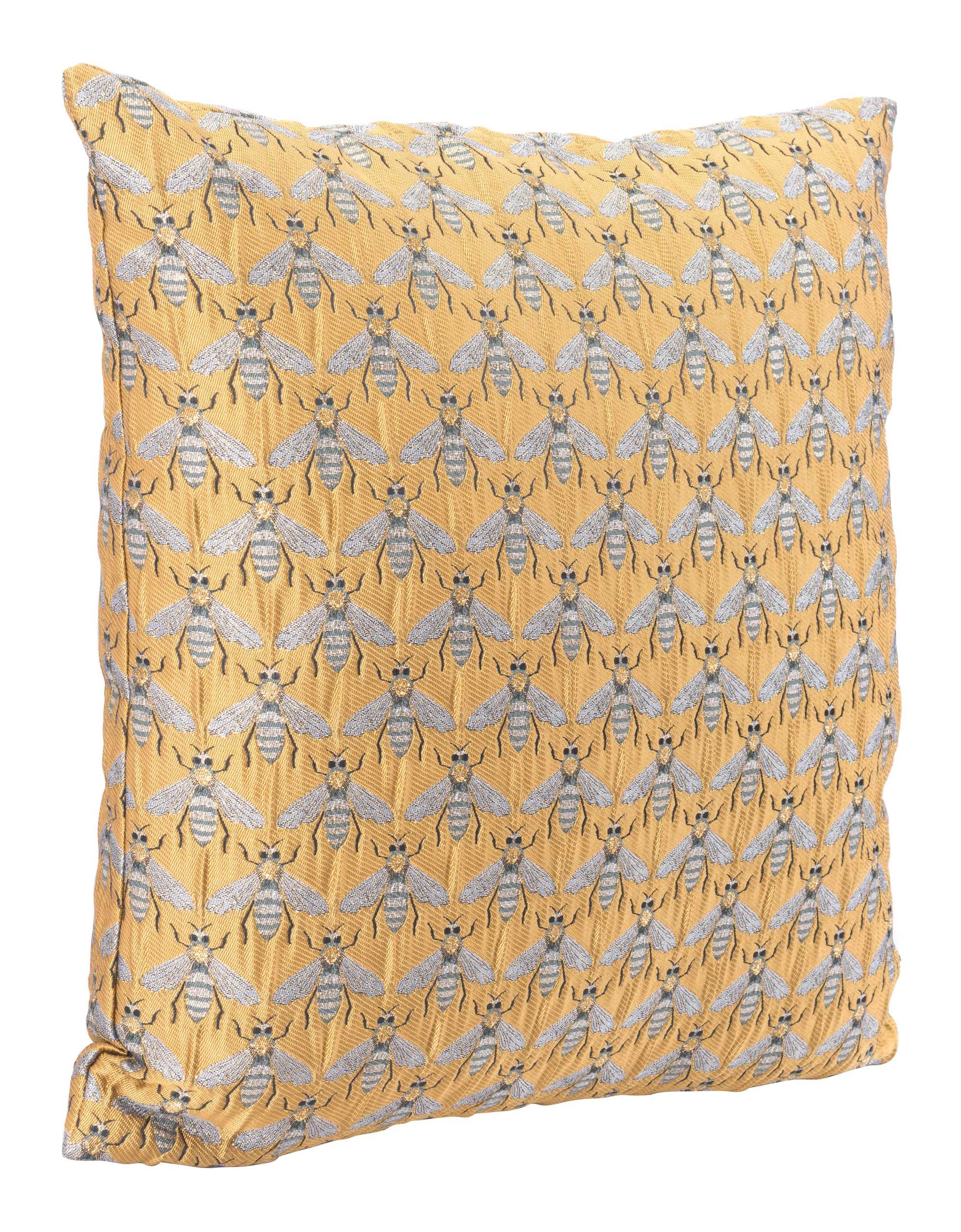 16.9" x 16.9" x 5.1" Yellow, Foam, Pillow