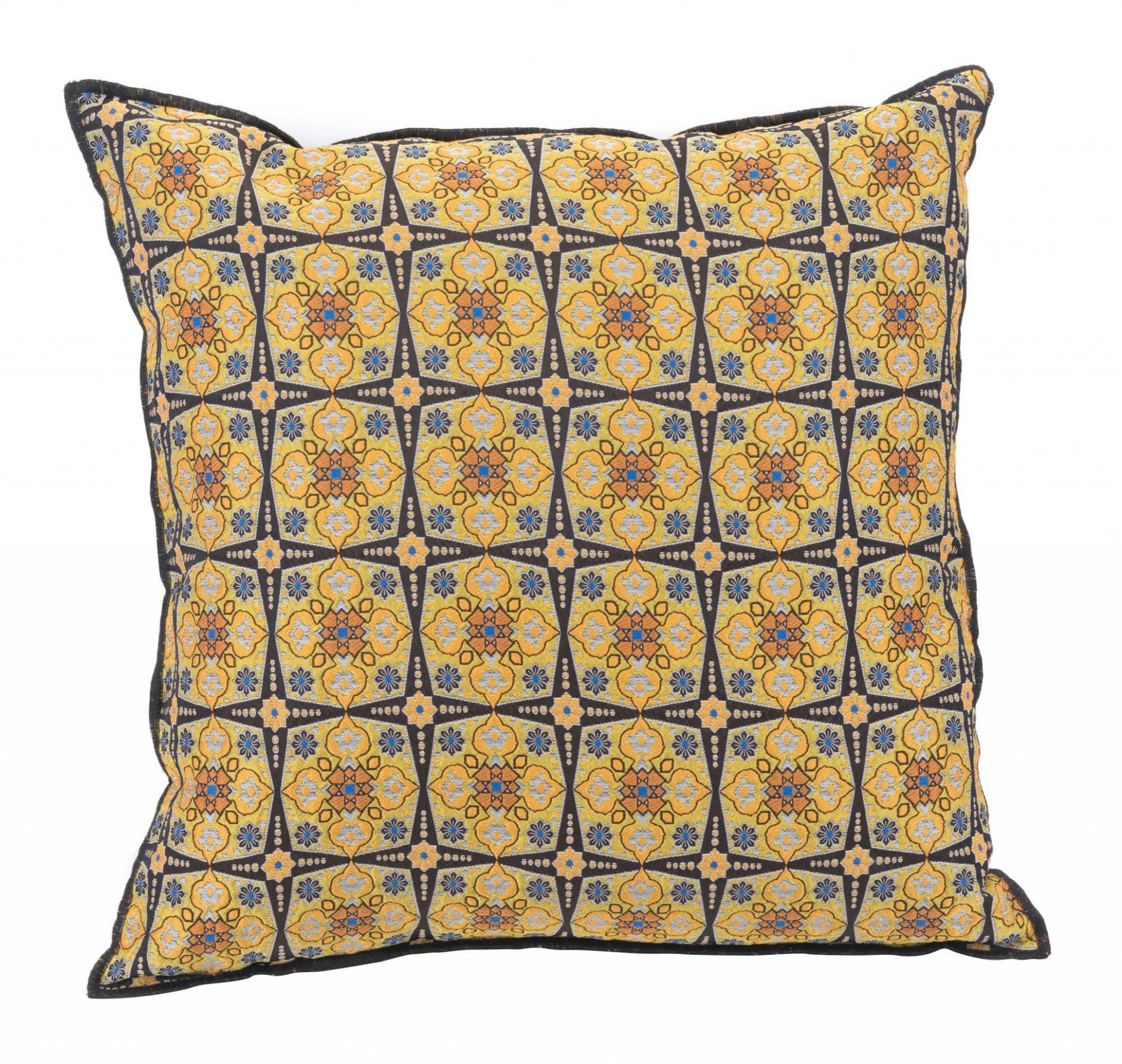 16.9" x 16.9" x 5.1" Yellow, Foam, Pillow