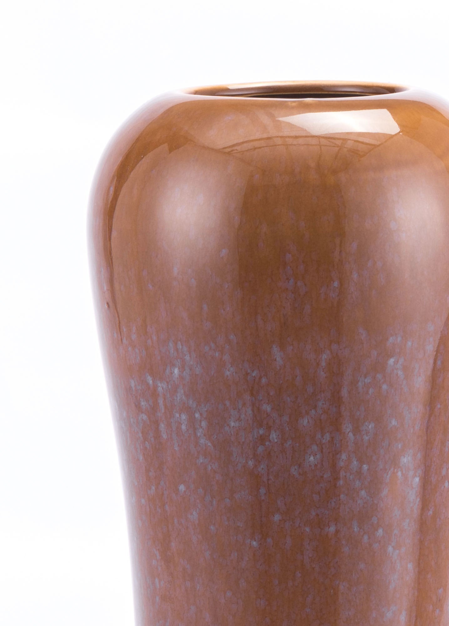 6.3" x 6.3" x 21.7" Brown, Ceramic, Tall Vase
