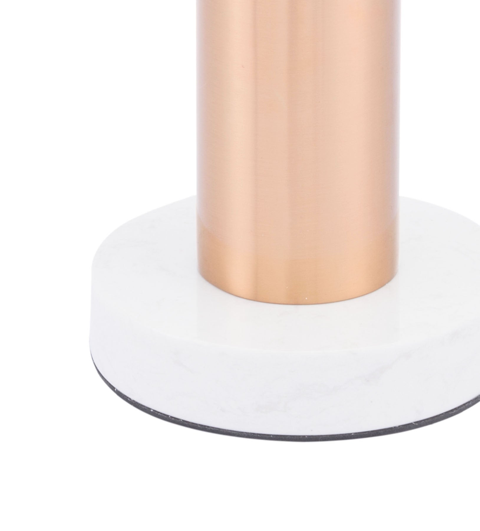 5.9" x 5.3" x 16.7" Gold, Stainless Steel, Iron & Marble, Vase