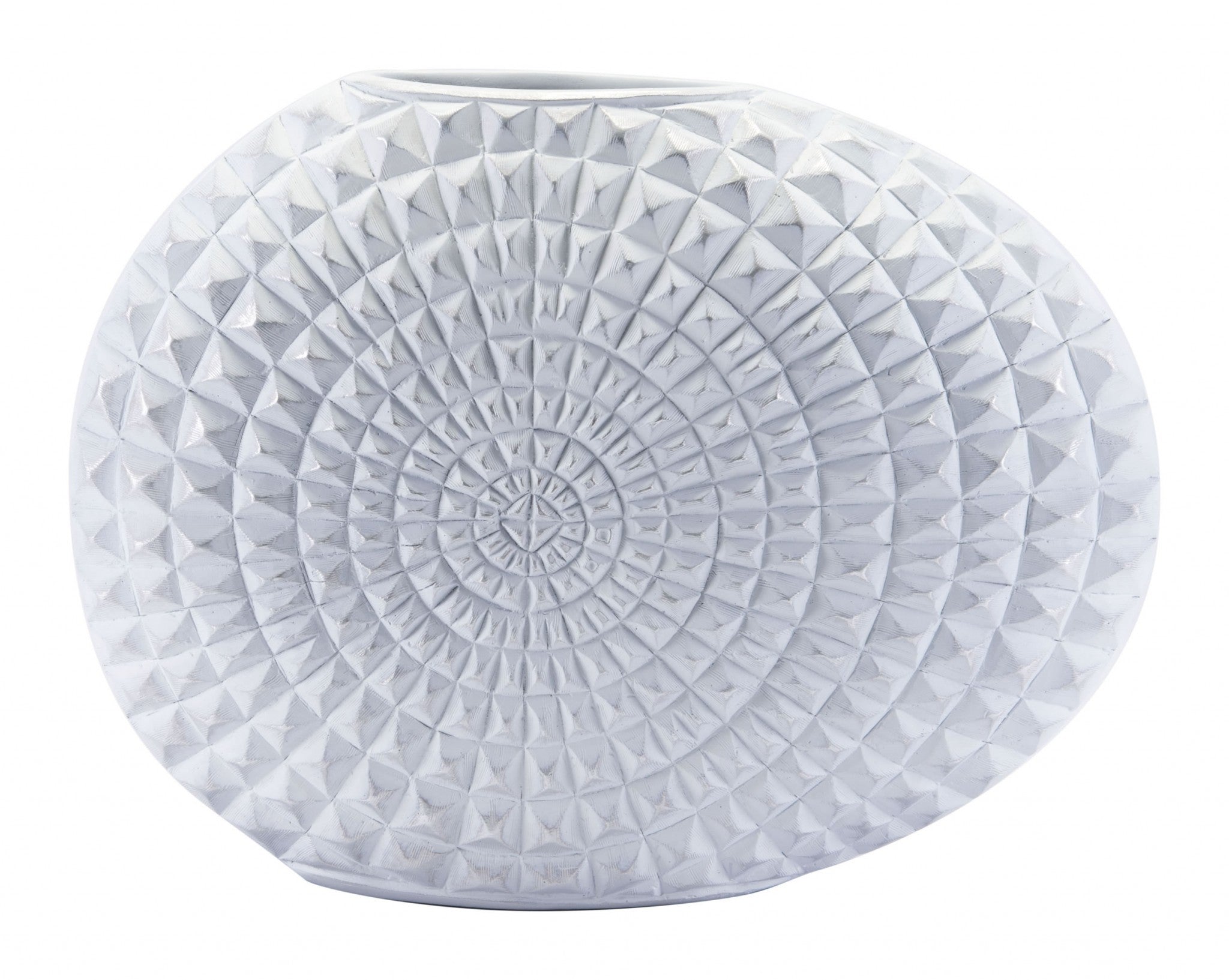 17.9" x 4.7" x 13.5" White, Polyresin, Large Vase