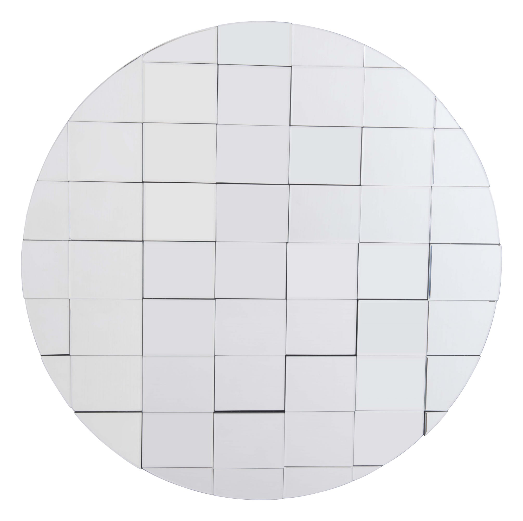 39.4" x 1.4" x 39.4" Mirror, Mirror & MDF, Round Mirror