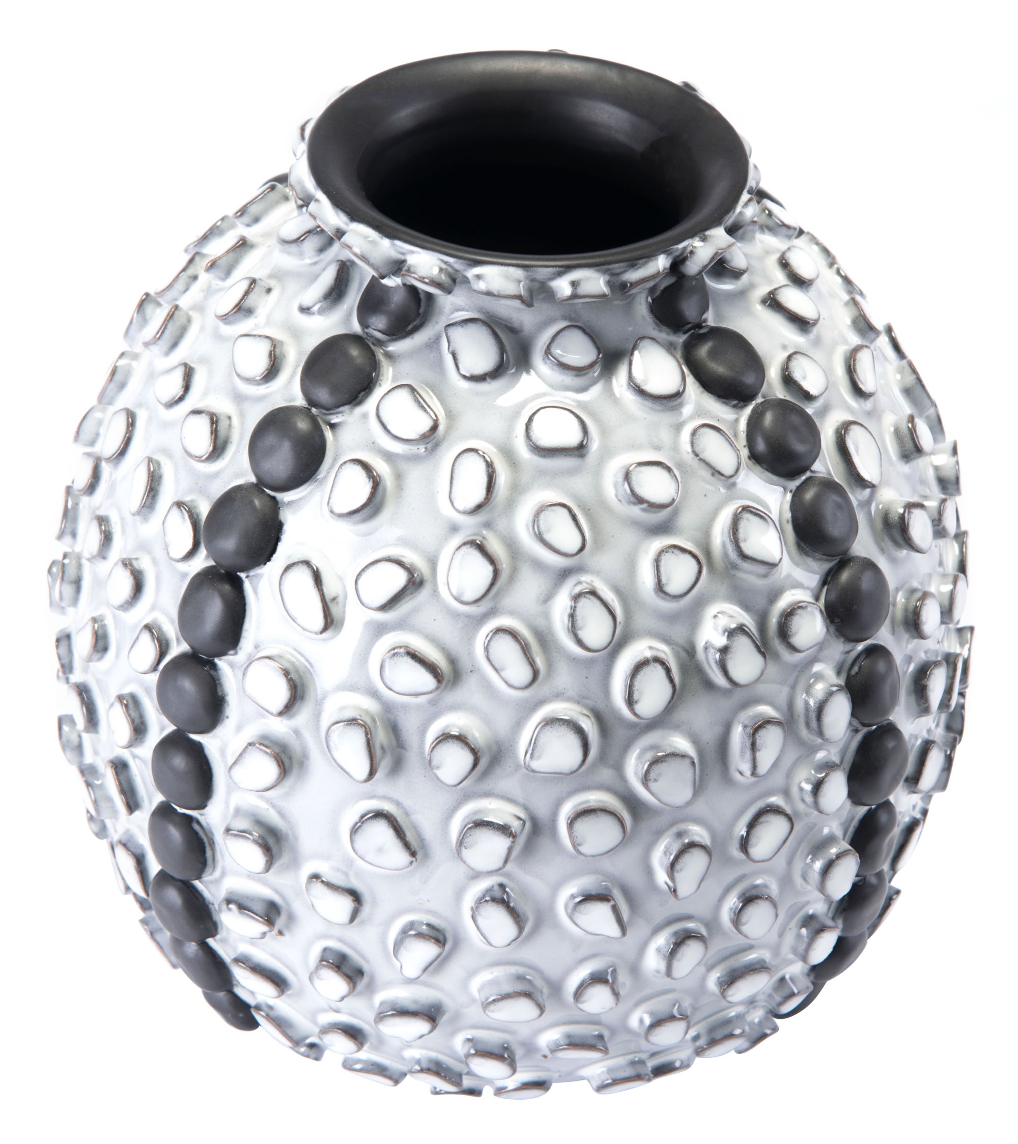 8.9" x 8.9" x 8.9" Gray, Ceramic, Large Bottle