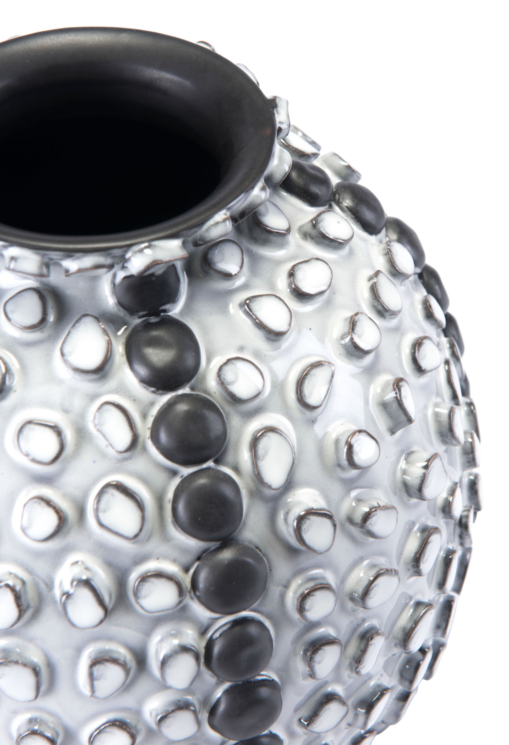 8.9" x 8.9" x 8.9" Gray, Ceramic, Large Bottle