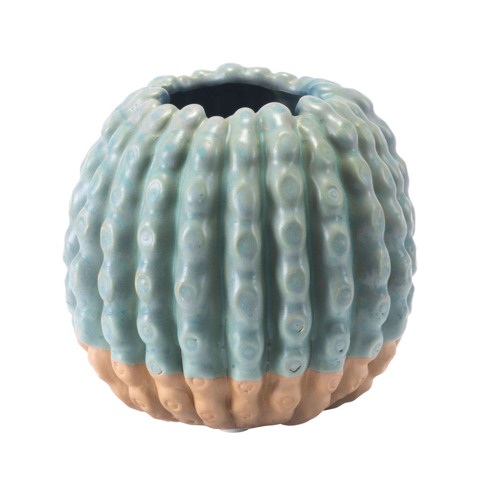 5.9" x 5.9" x 5.5" Green, Ceramic, Small Vase
