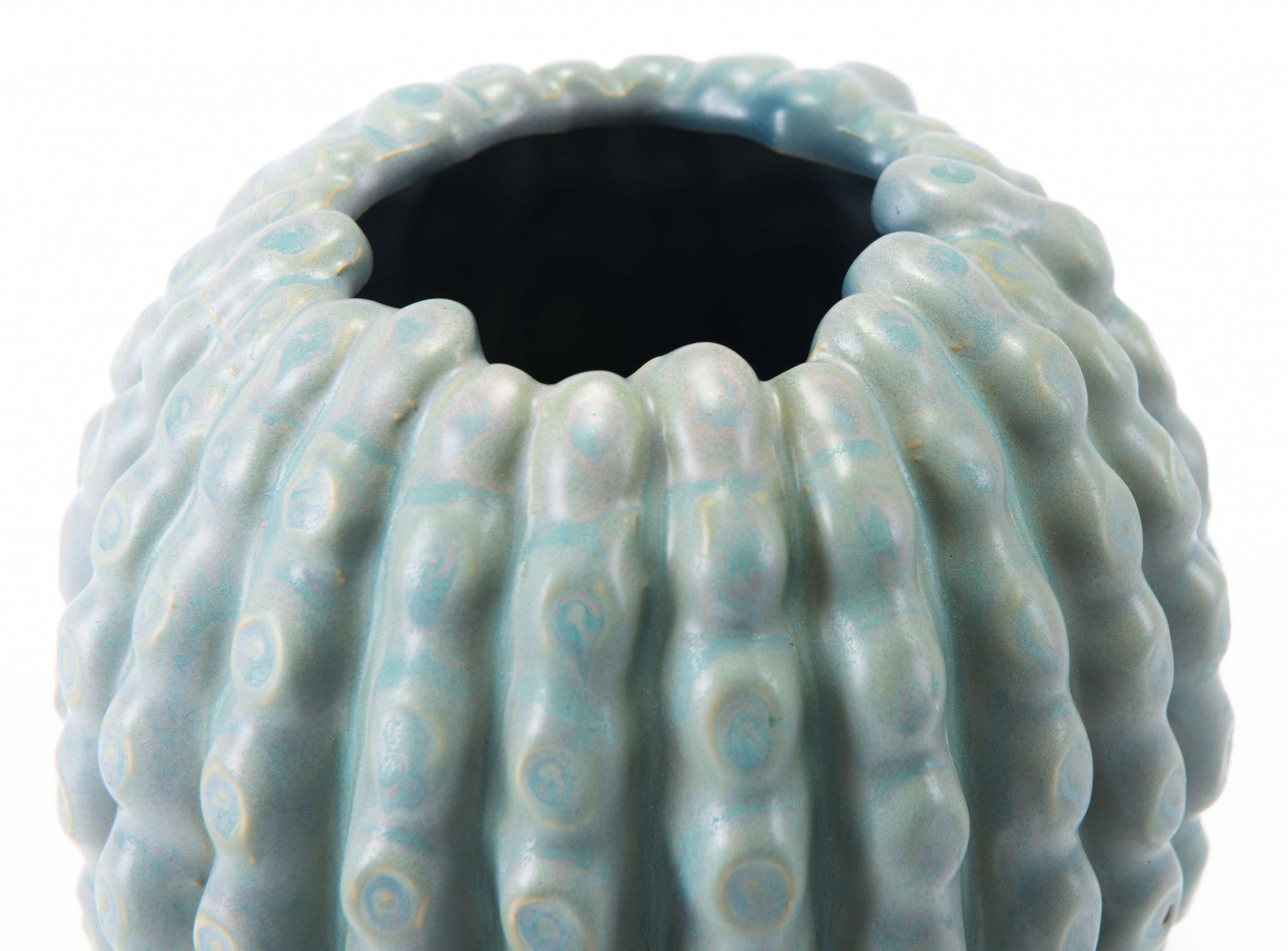 5.9" x 5.9" x 5.5" Green, Ceramic, Small Vase