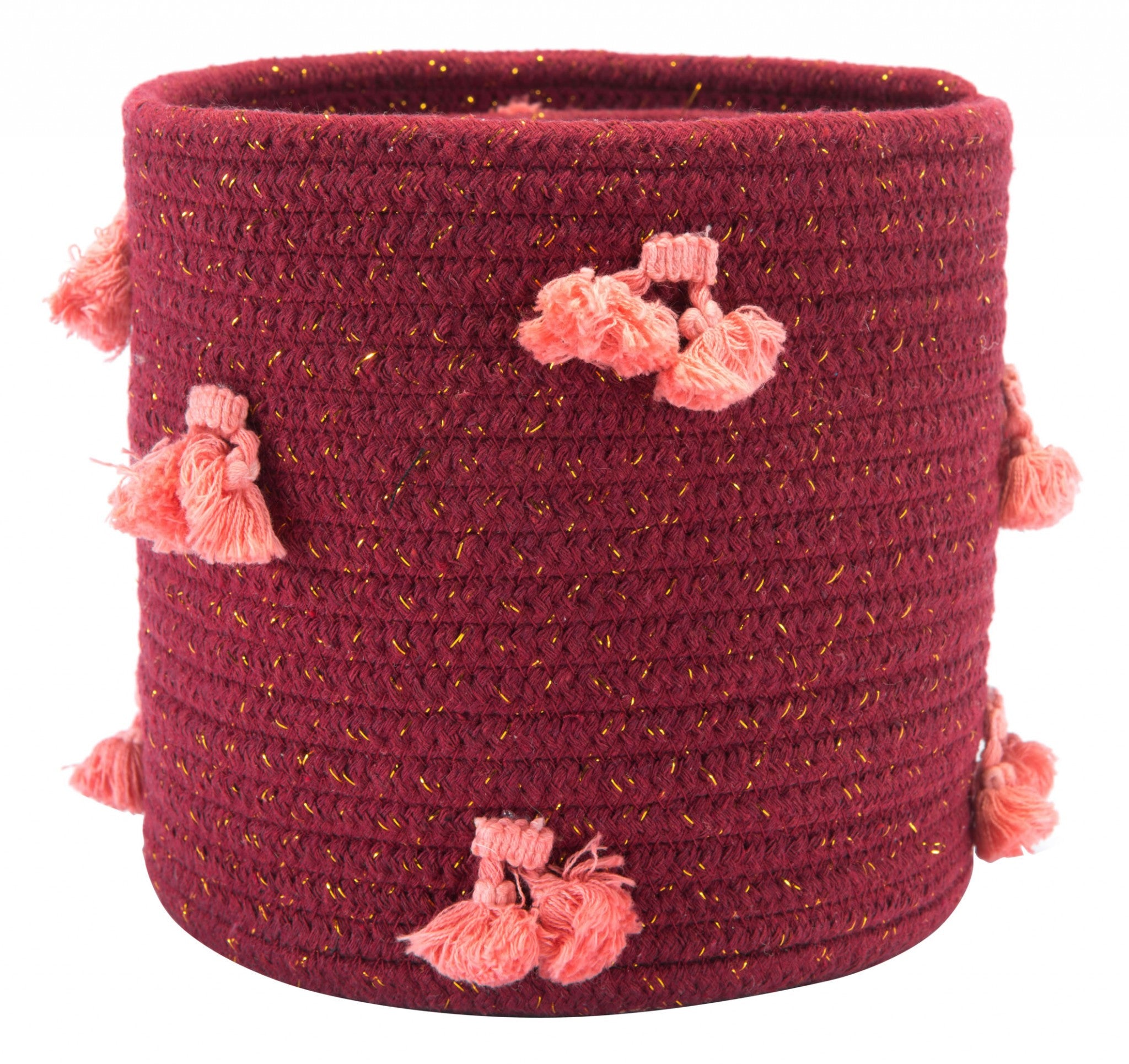 6.7" x 6.7" x 7.1" Multicolor, Cotton, Baskets - Set of 3