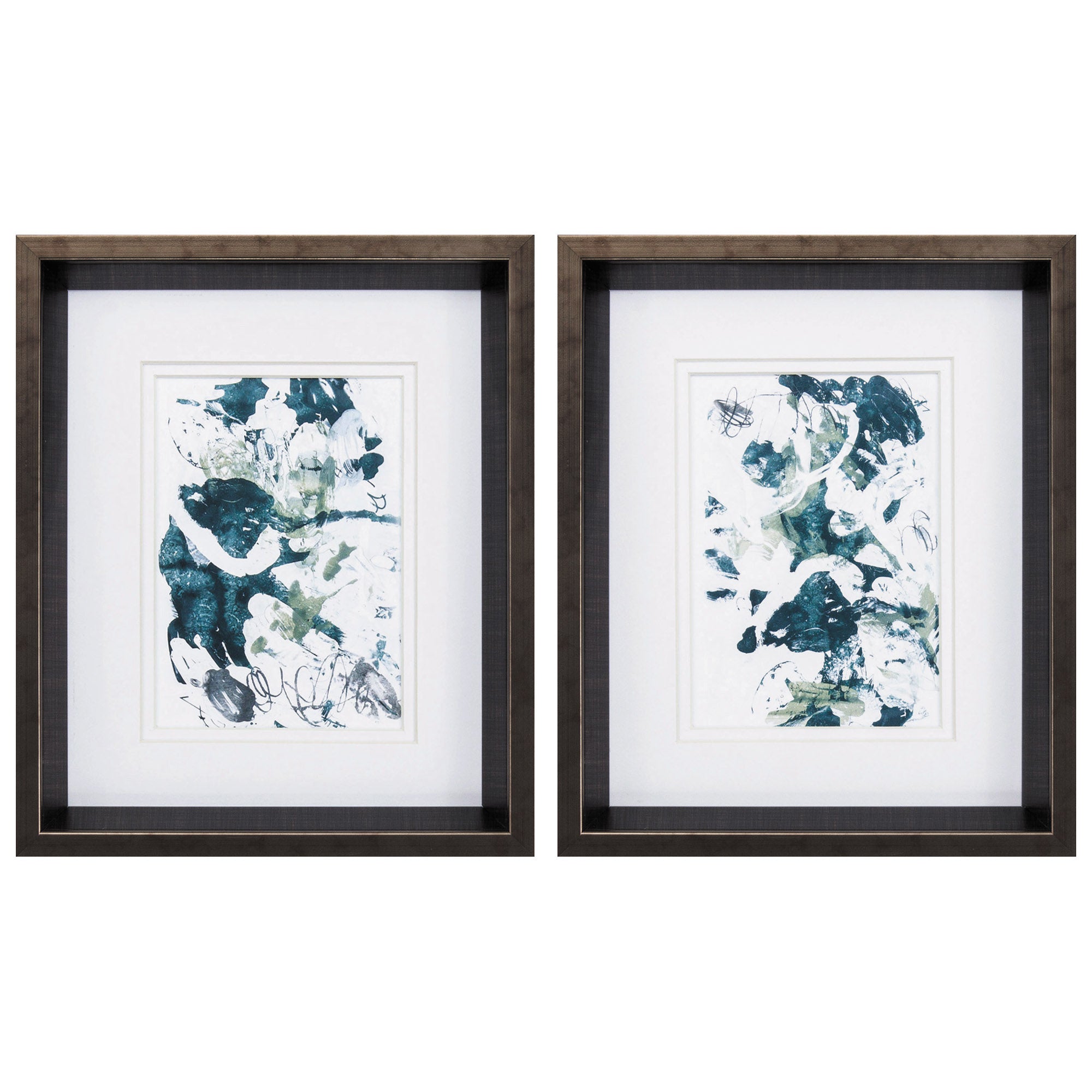 10" X 12" Brushed Silver Frame Cloud Farm (Set of 2)