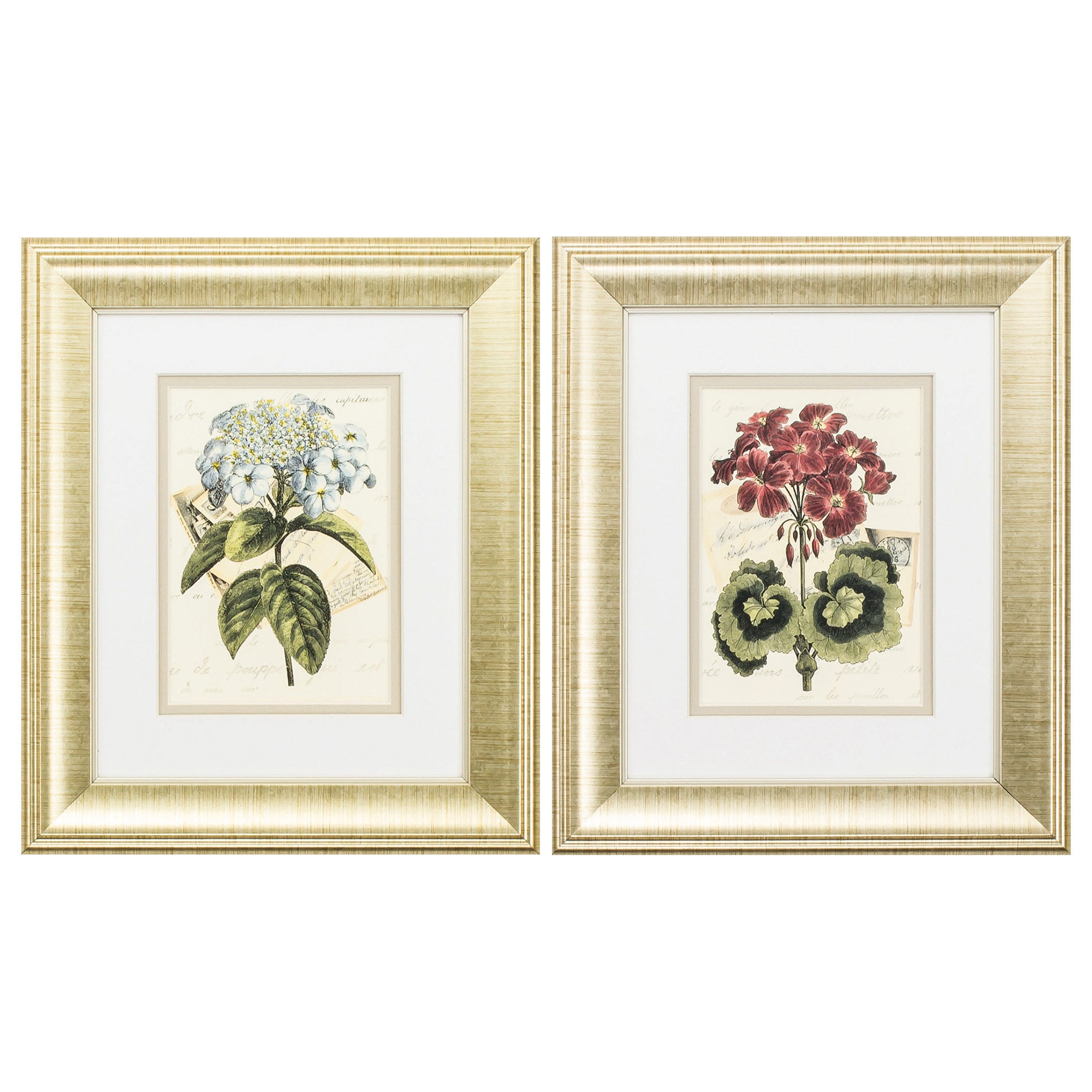11" X 13" Gold Frame Bouquet (Set of 2)