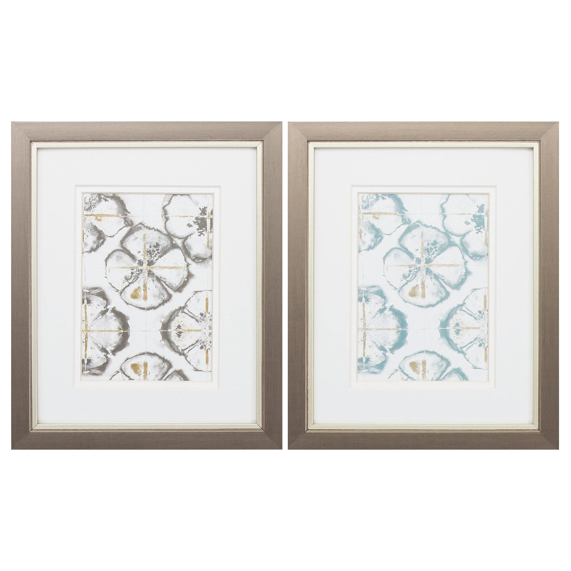 9" X 11" Metallic Bronze Frame Sanddollar (Set of 2)