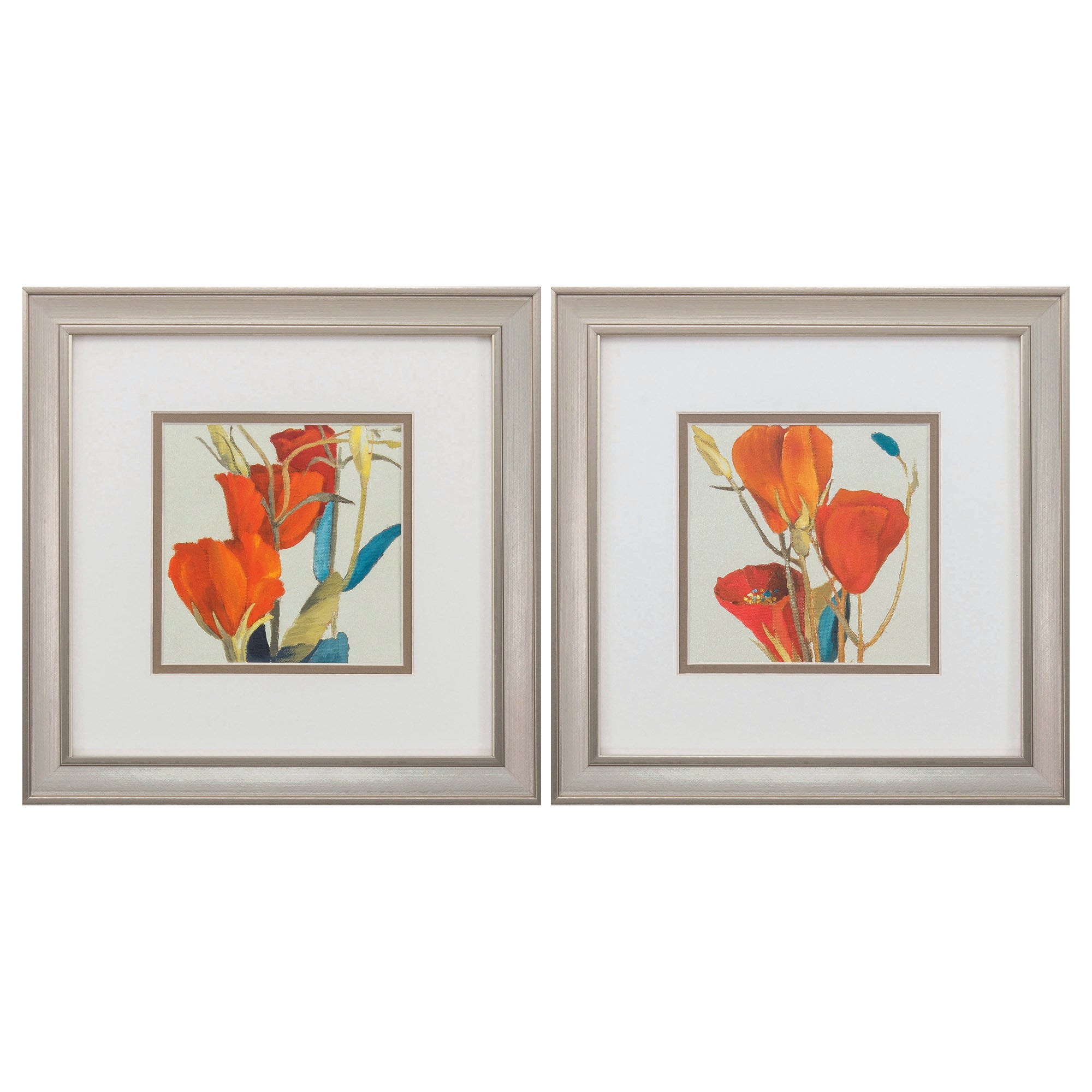 12" X 12" Champagne Gold Color Frame  Grandiflorum (Set of 2)